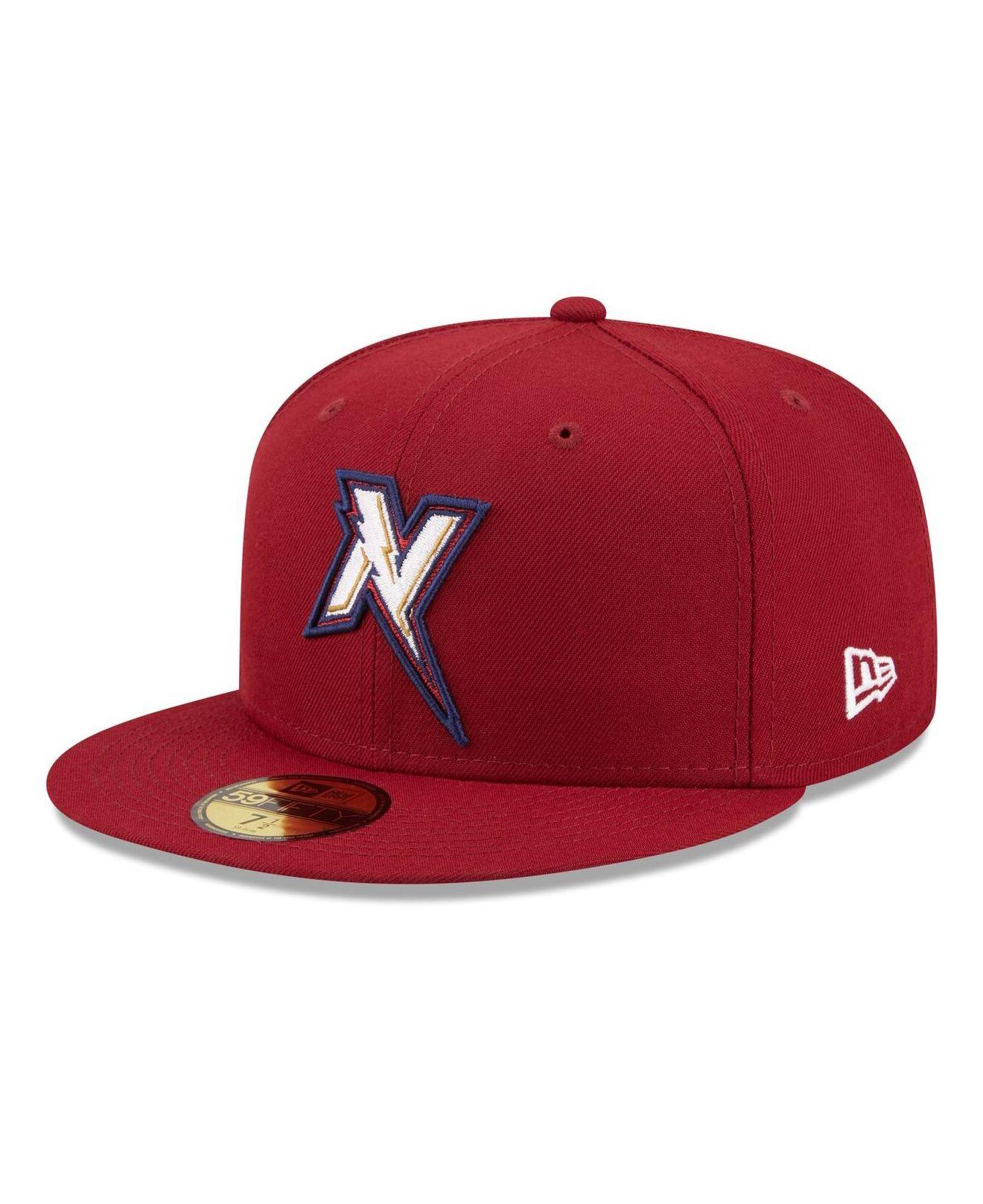 Men's New Era Red Rochester Red Wings Authentic Collection Road 59FIFTY  Fitted Hat 