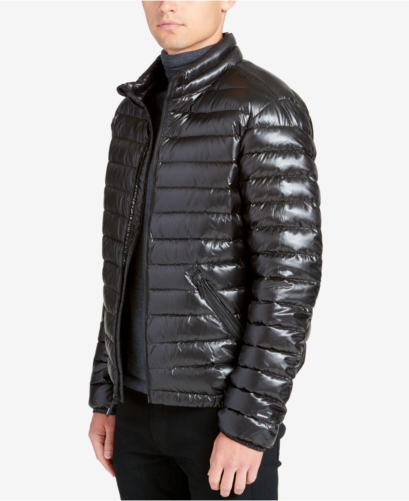 DKNY Men's Packable Puffer Jacket in Black for Men | Lyst
