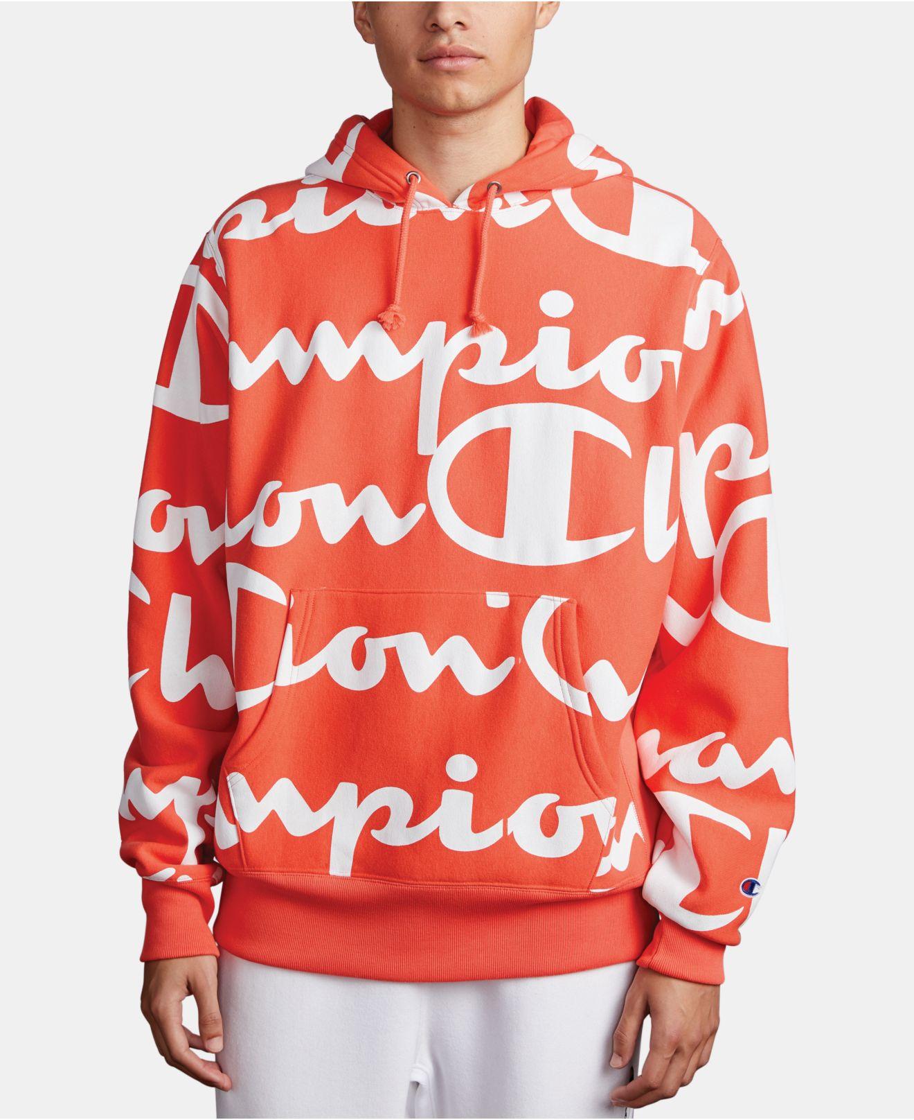 Champion sweater logo top all over red