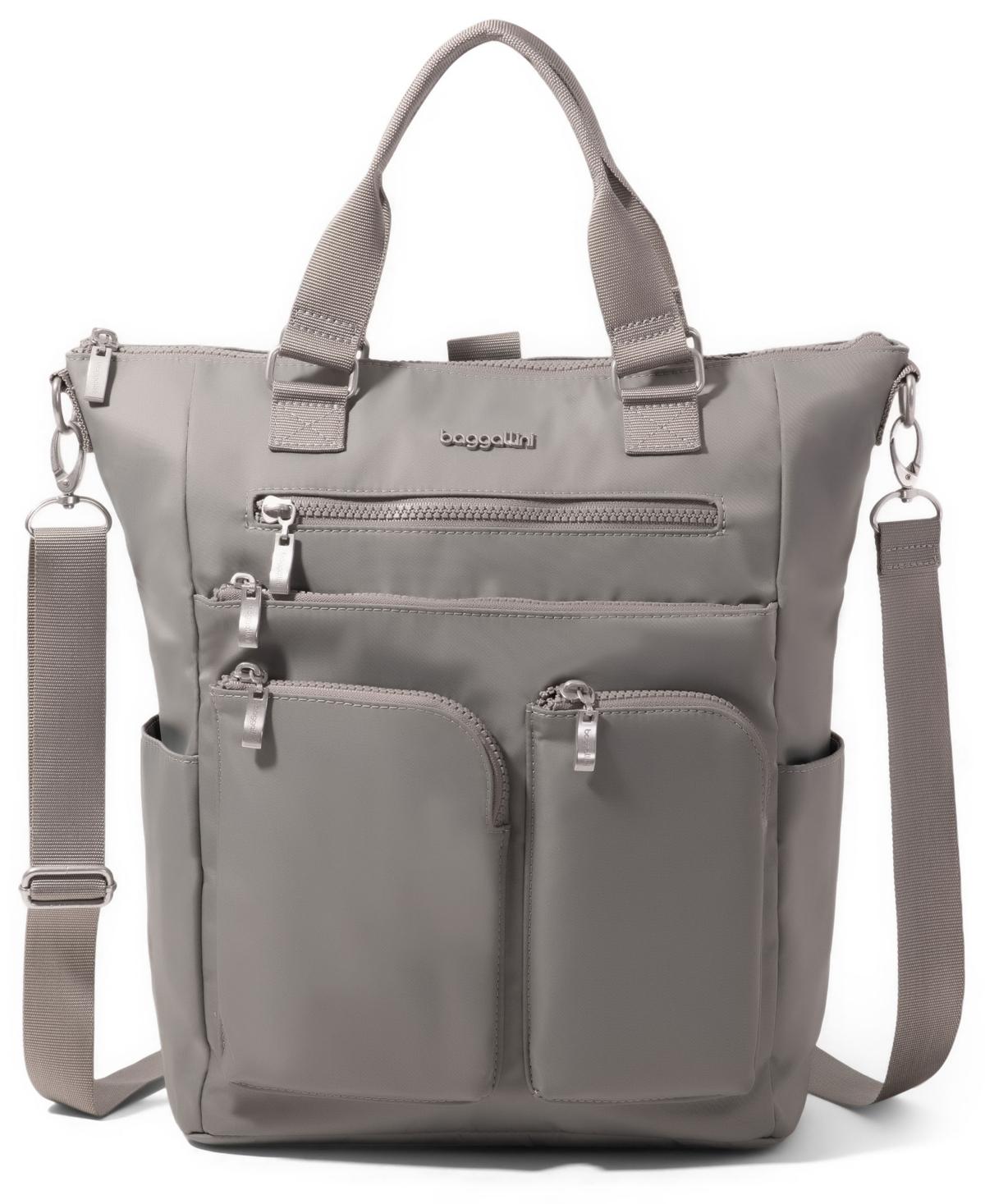 Baggallini 3-in-1 Convertible Backpack Tote Large French Grey RFID Wristlet NWT Baggallini Women main image 2