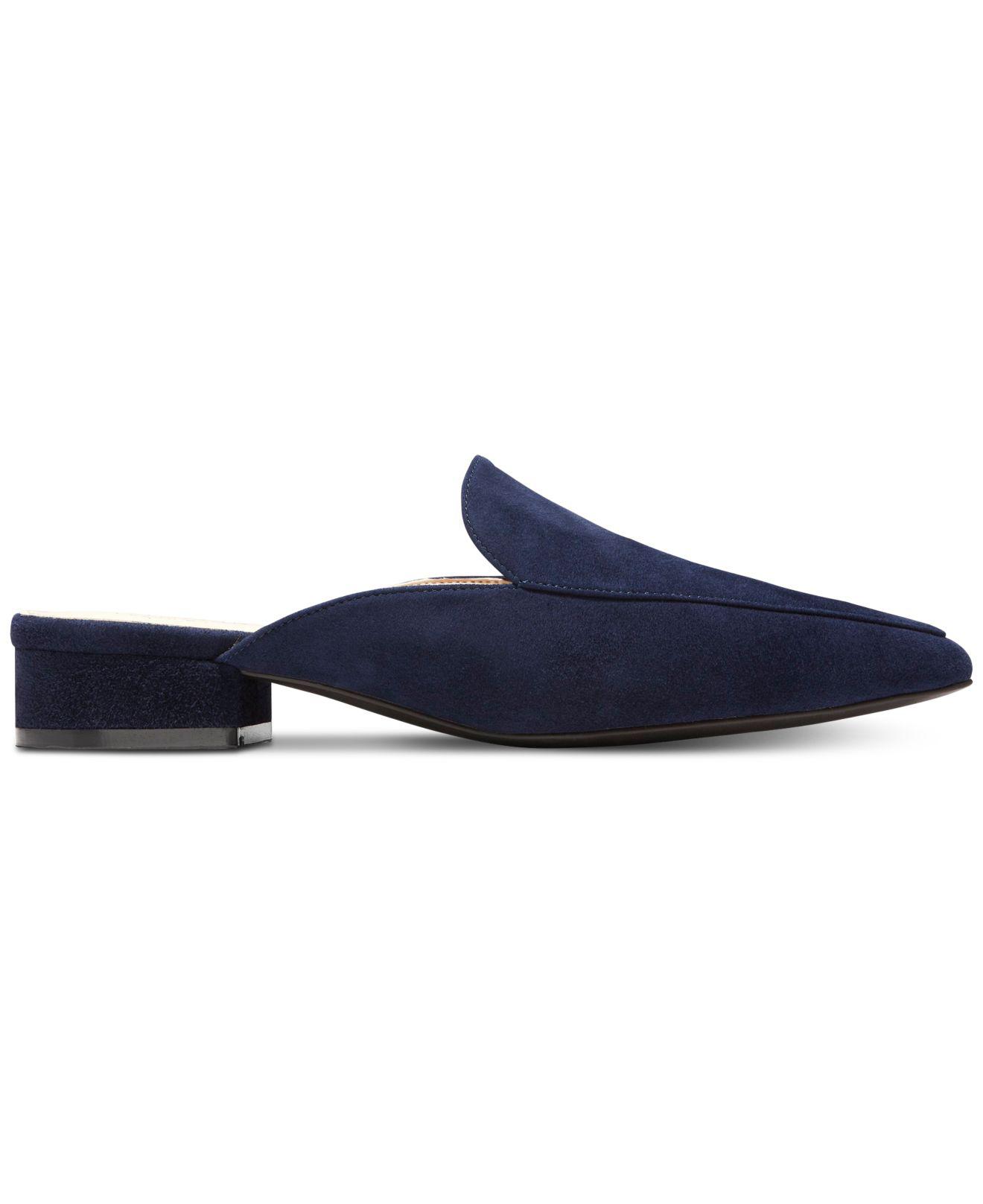 cole haan piper mule black suede