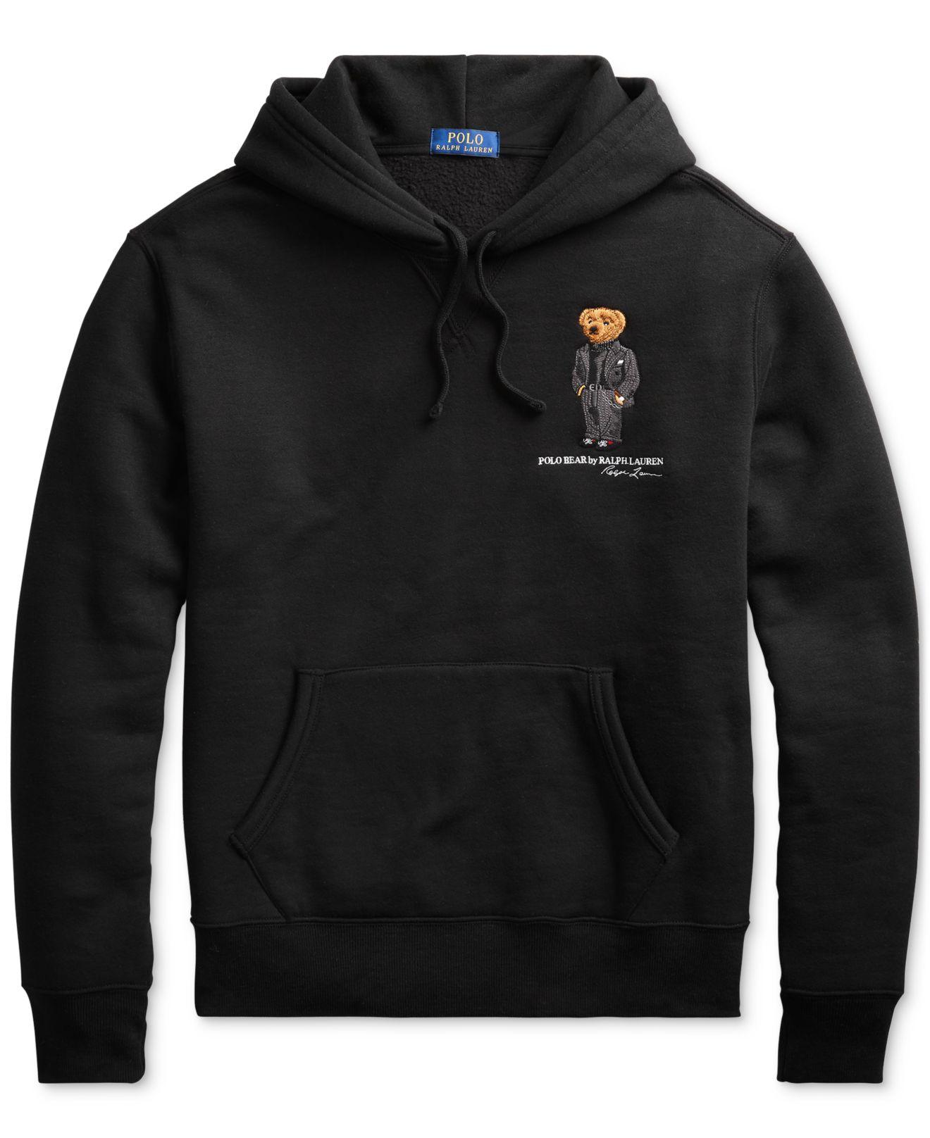 Polo Ralph Lauren Polo Bear Magic Fleece Knit Sweatshirt in Black 