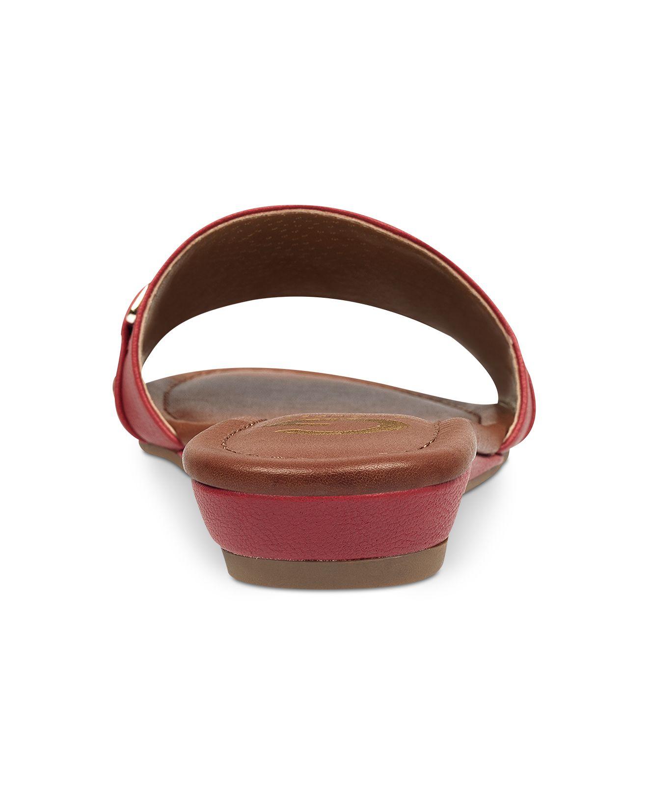 g by guess jeena slide flat sandals