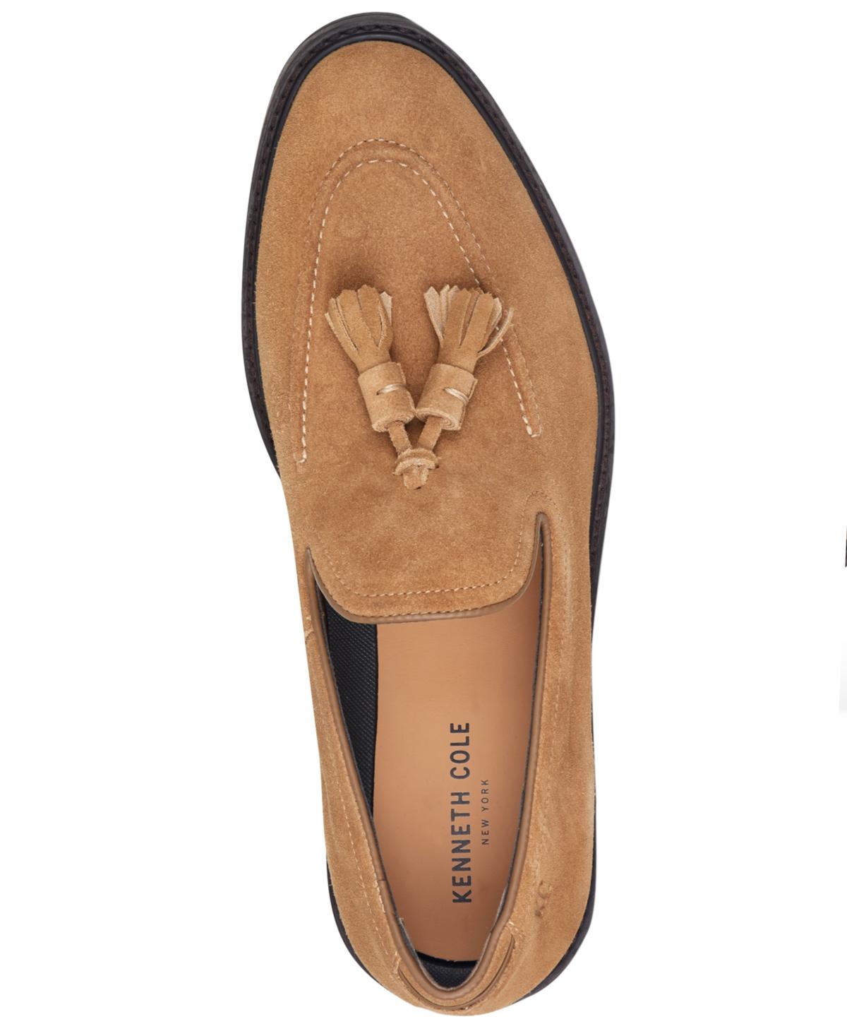 [Kenneth Cole] Tan Suede Slip-On Loafers Kenneth Cole New York Driving Loafers - High... | Depop main image 2