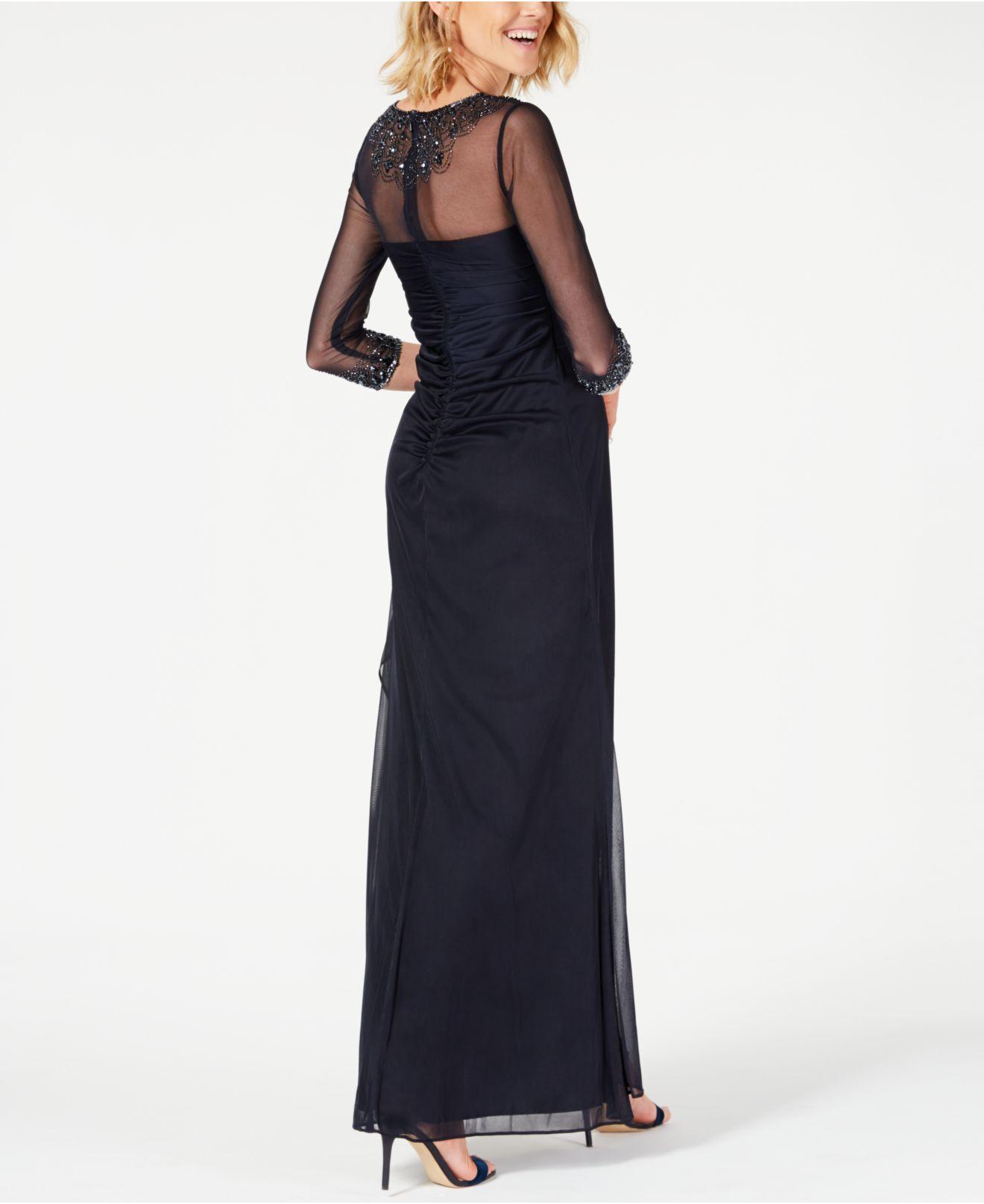 alex evenings a line gown