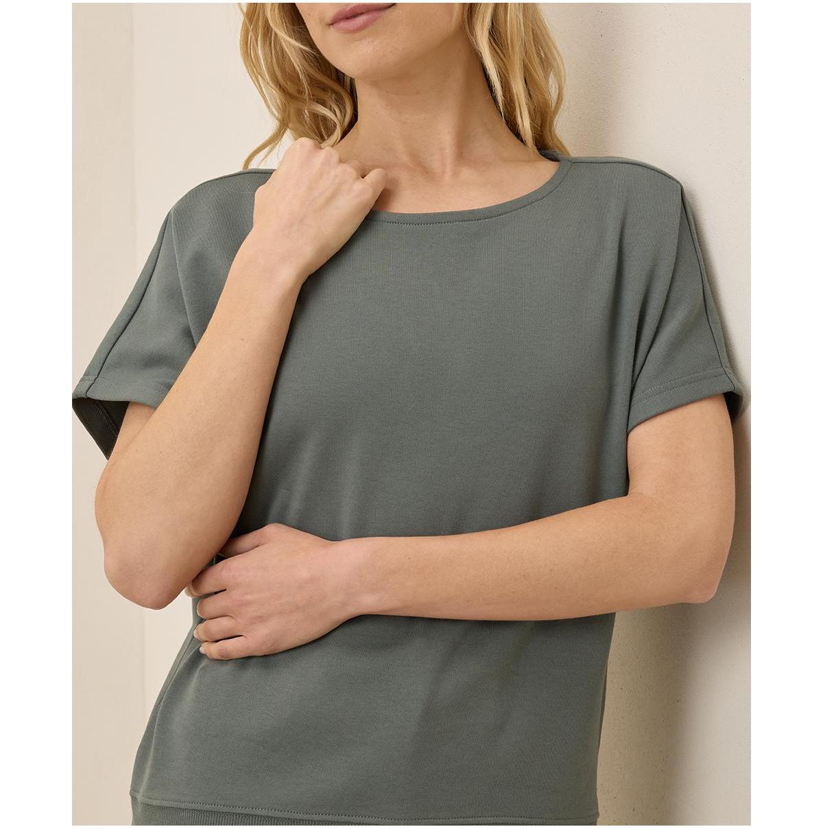 売れ筋商品|||パクト カットソー トップス レディース Women's Organic Cotton Airplane Dolman Top Castor grey Pact Organic Cotton Airplane Dolman Top in Gray | Lyst