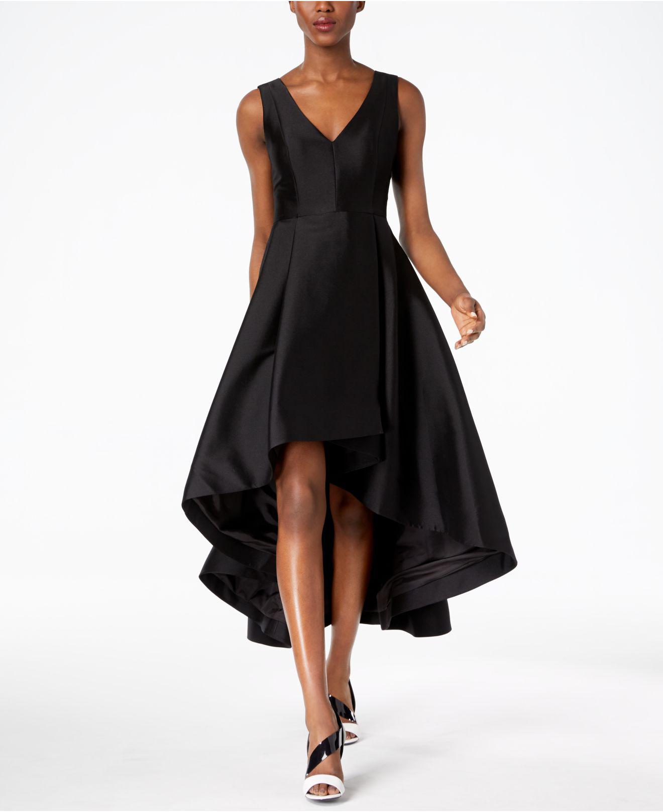 calvin klein long black dress