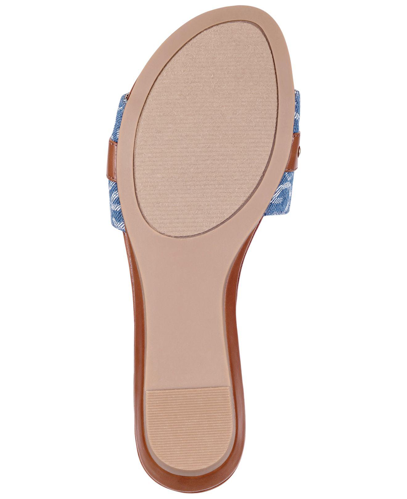 g by guess jeena slide flat sandals