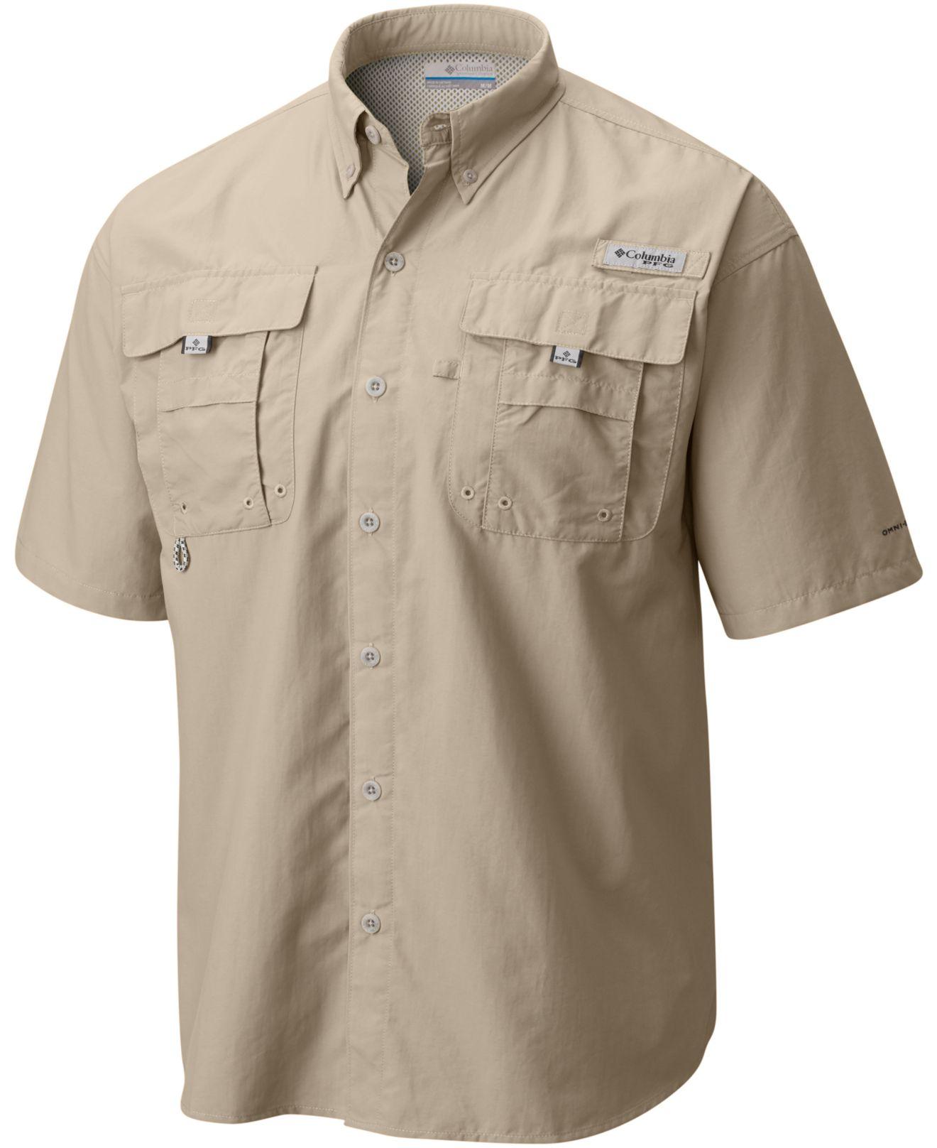Columbia Big And Tall Pfg Bahama Ii Shortsleeve Shirt in Natural for