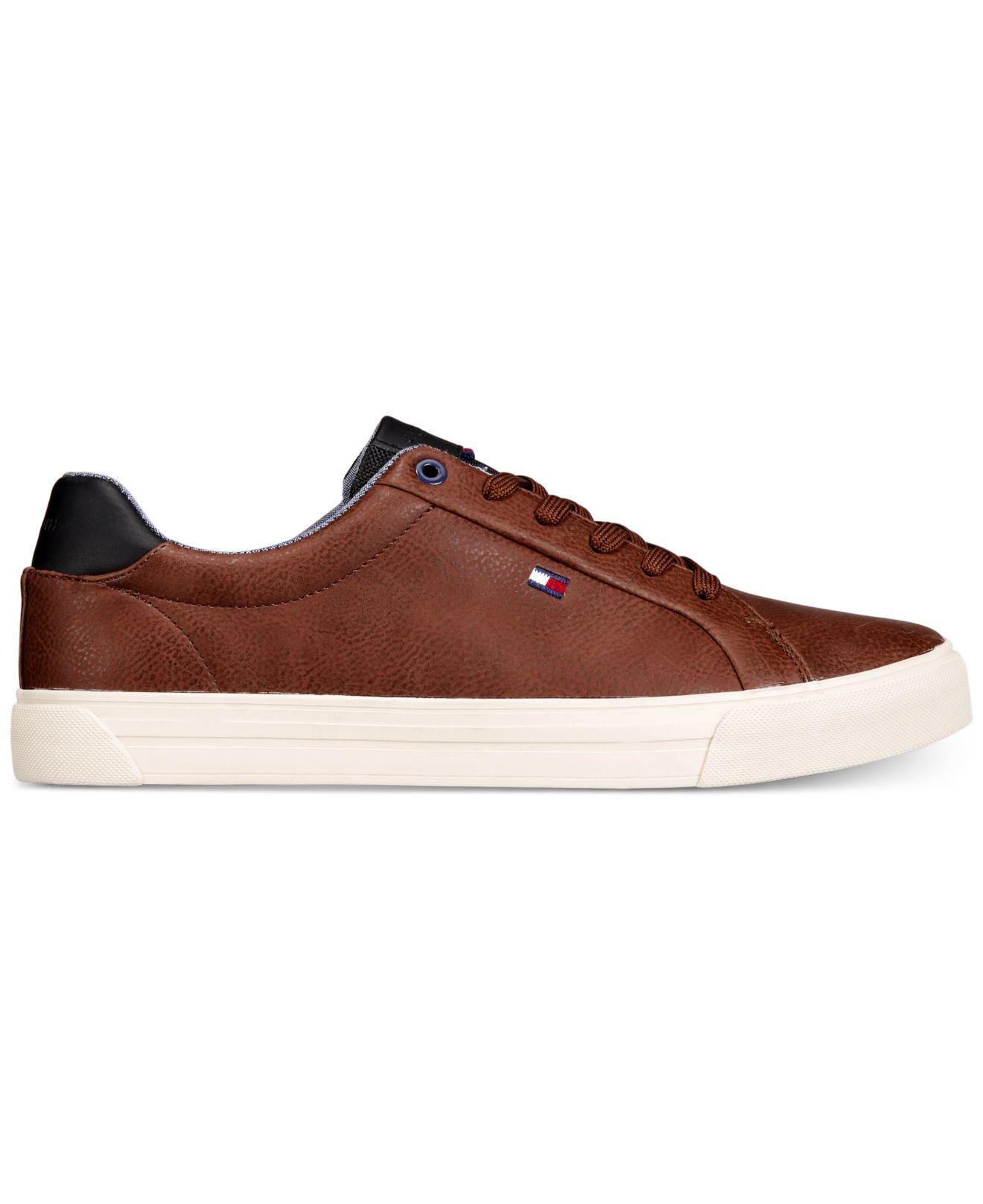 Tommy Hilfiger Leather Ref Low-top Sneakers in Dark Brown (Brown) for Men |  Lyst