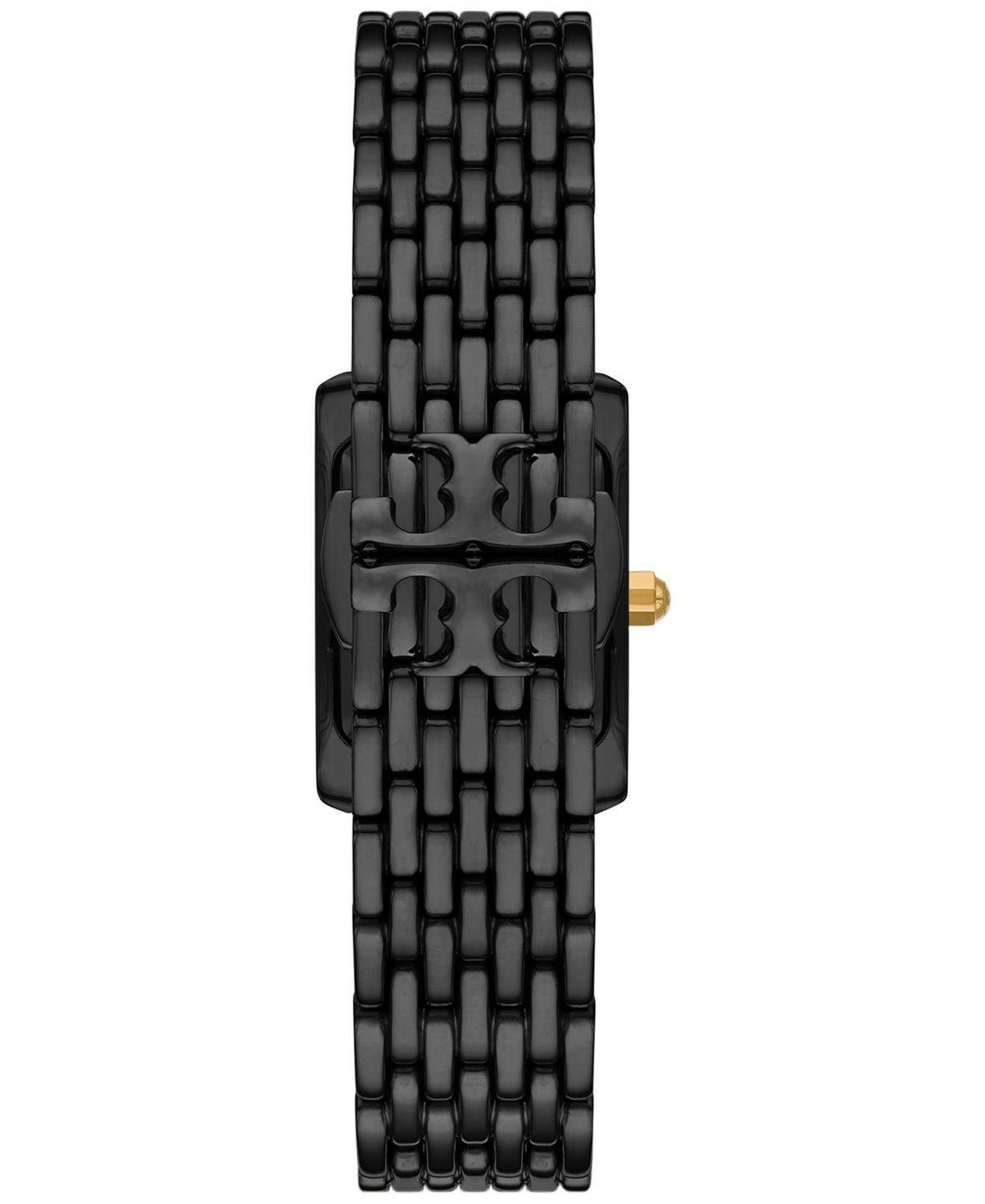 ? Tory Burch Eleanor Black Stainless Steel Watch Band for Apple Watch Bracelet Tory Burch The Eleanor 20mm Apple Watch® Bracelet Watchband  main image 3