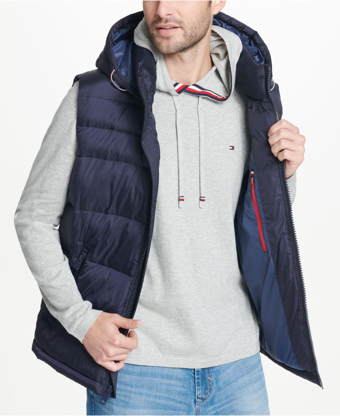 Tommy Hilfiger Fleece Hooded Puffer Vest, Created For Macy's in