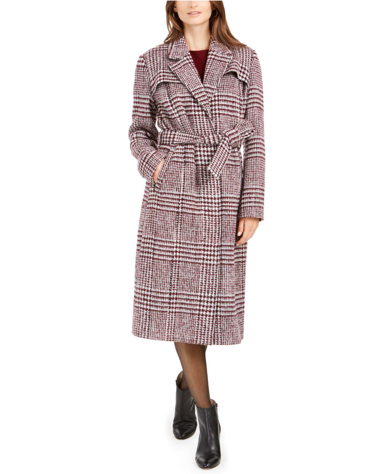 cole haan burgundy coat