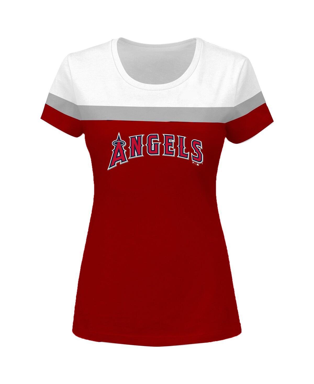 Profile White, Red Los Angeles Angels Big And Tall Colorblock Full