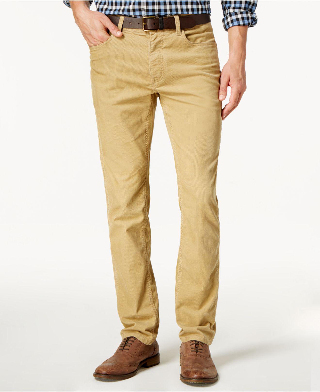 Tommy Hilfiger Men's Corduroy Pants in Natural for Men - Lyst