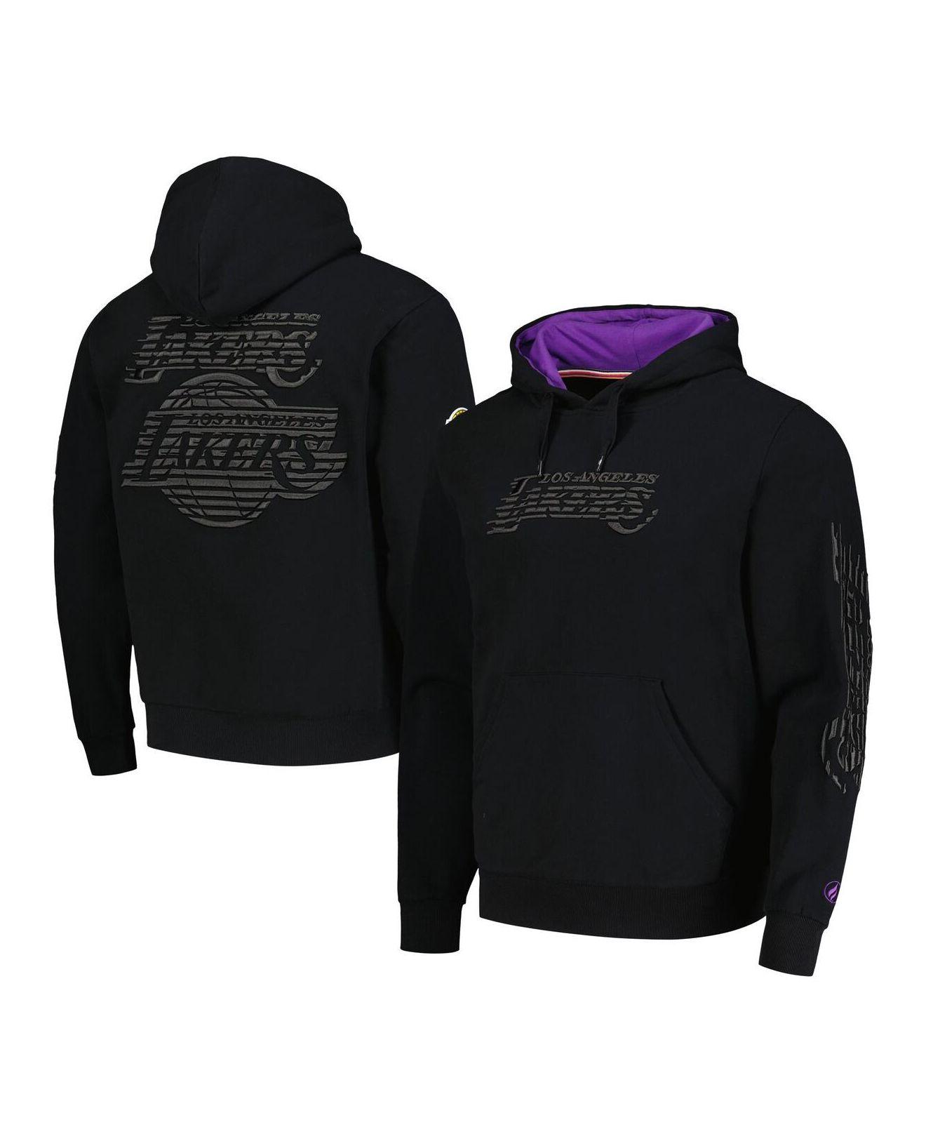 Los Angeles Lakers FISLL Sliced Logo Pullover Hoodie - Black