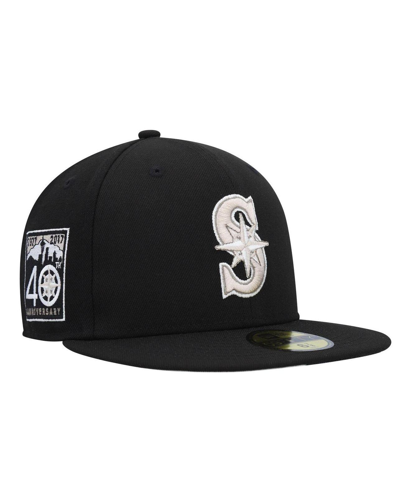 KTZ Black Seattle Mariners Chrome Camo Undervisor 59fifty Fitted Hat ...
