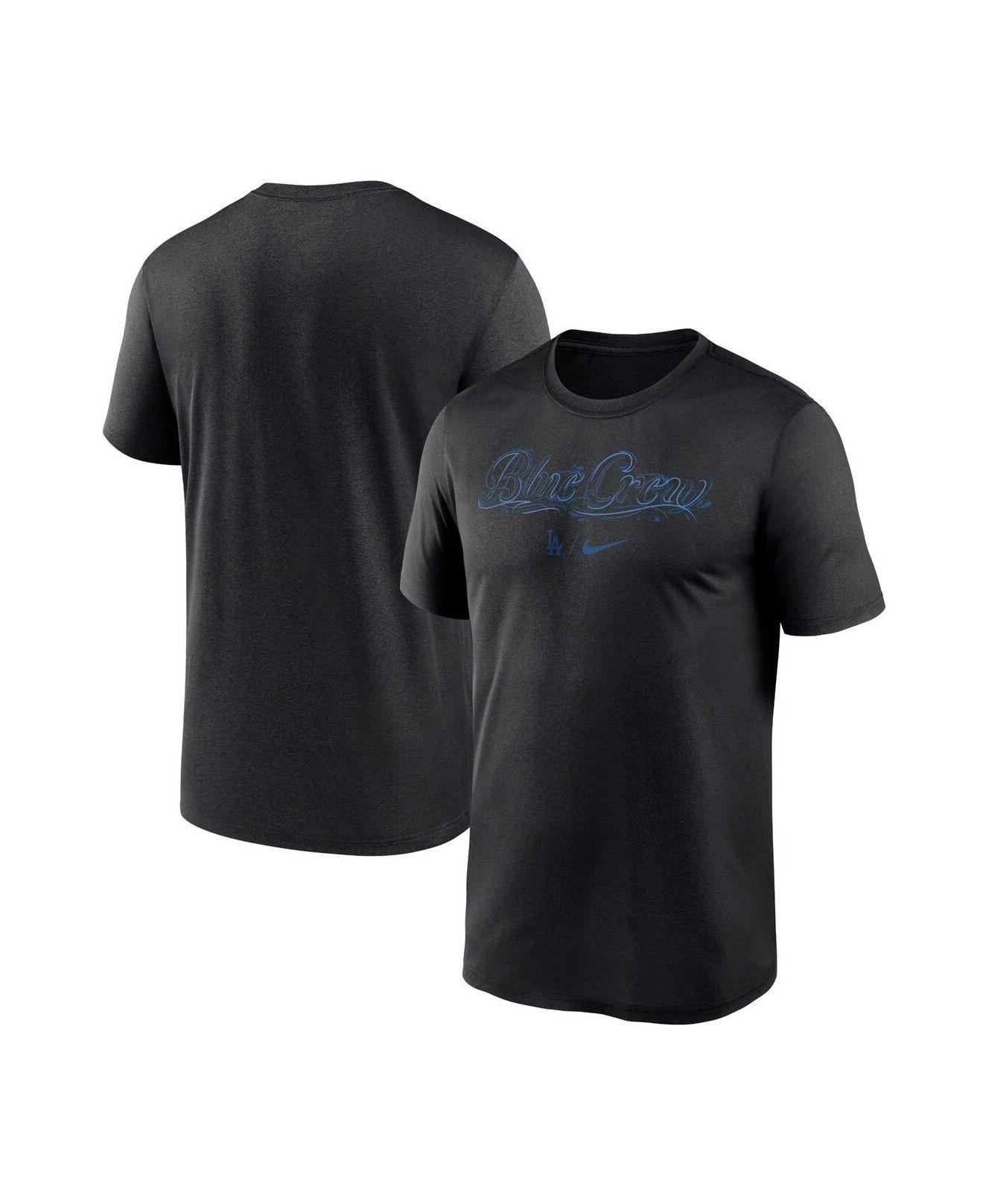 Nike Men's Black Los Angeles Dodgers Authentic Collection Logo Performance  Long Sleeve T-shirt