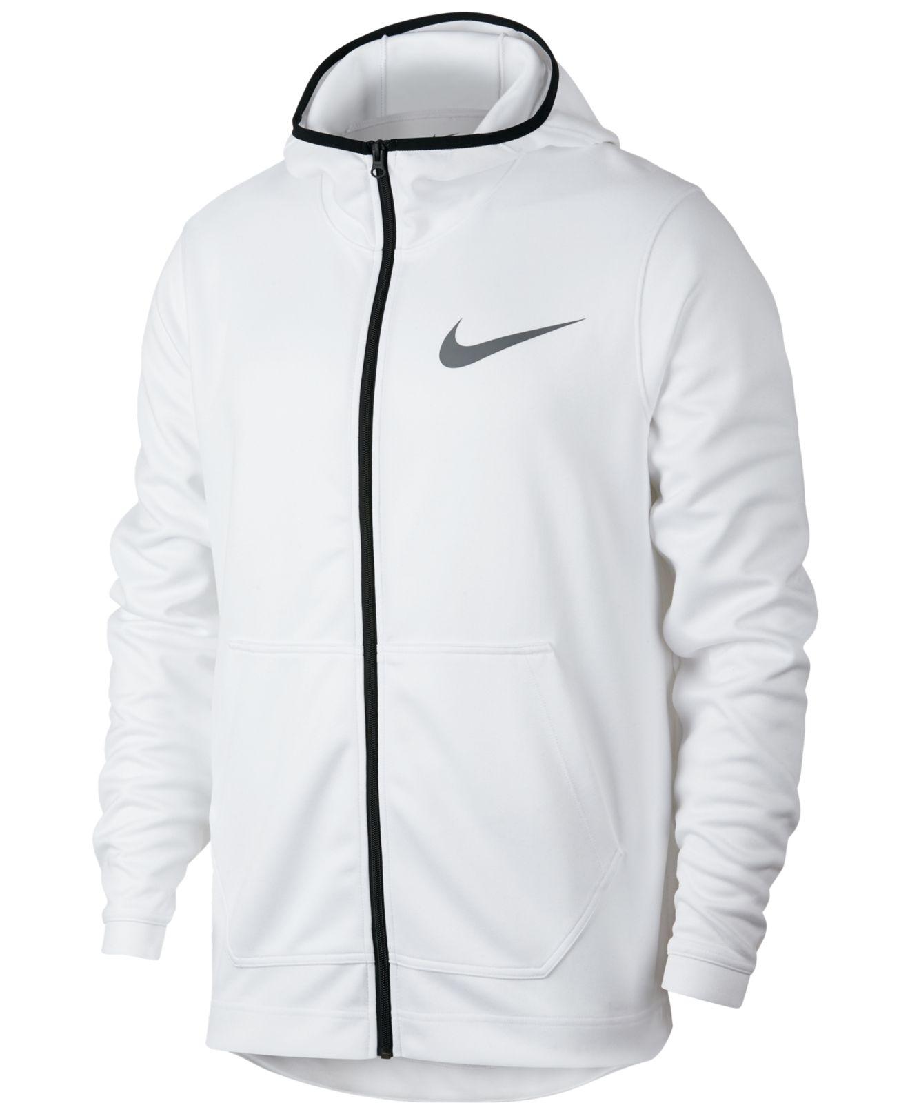 white dri fit hoodie