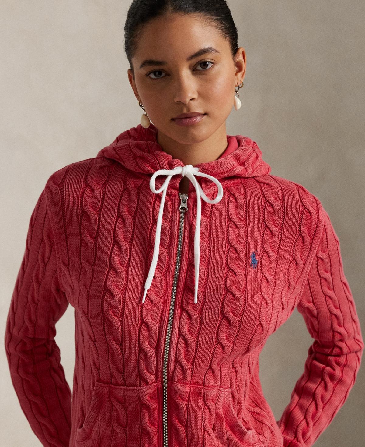 Full Zip Hoodie Red Polo Hoodie Macys Polo Ralph Lauren Cable-knit