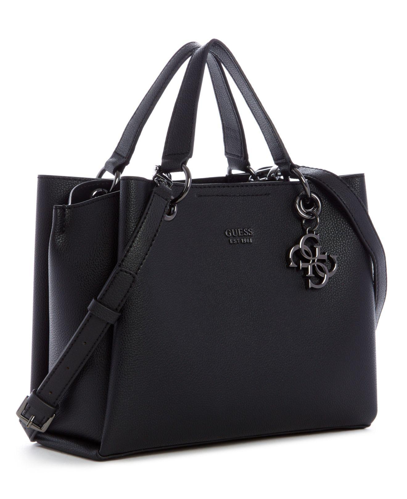 Guess Cami Girlfriend Satchel in Black - Lyst