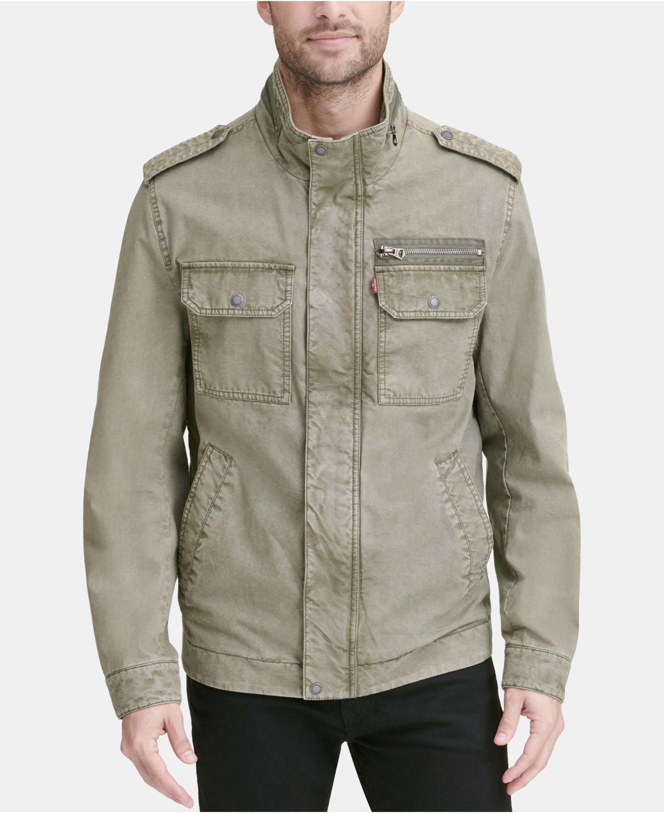 Levi's Cotton Field Jacket in Olive Green (Green) for Men Lyst