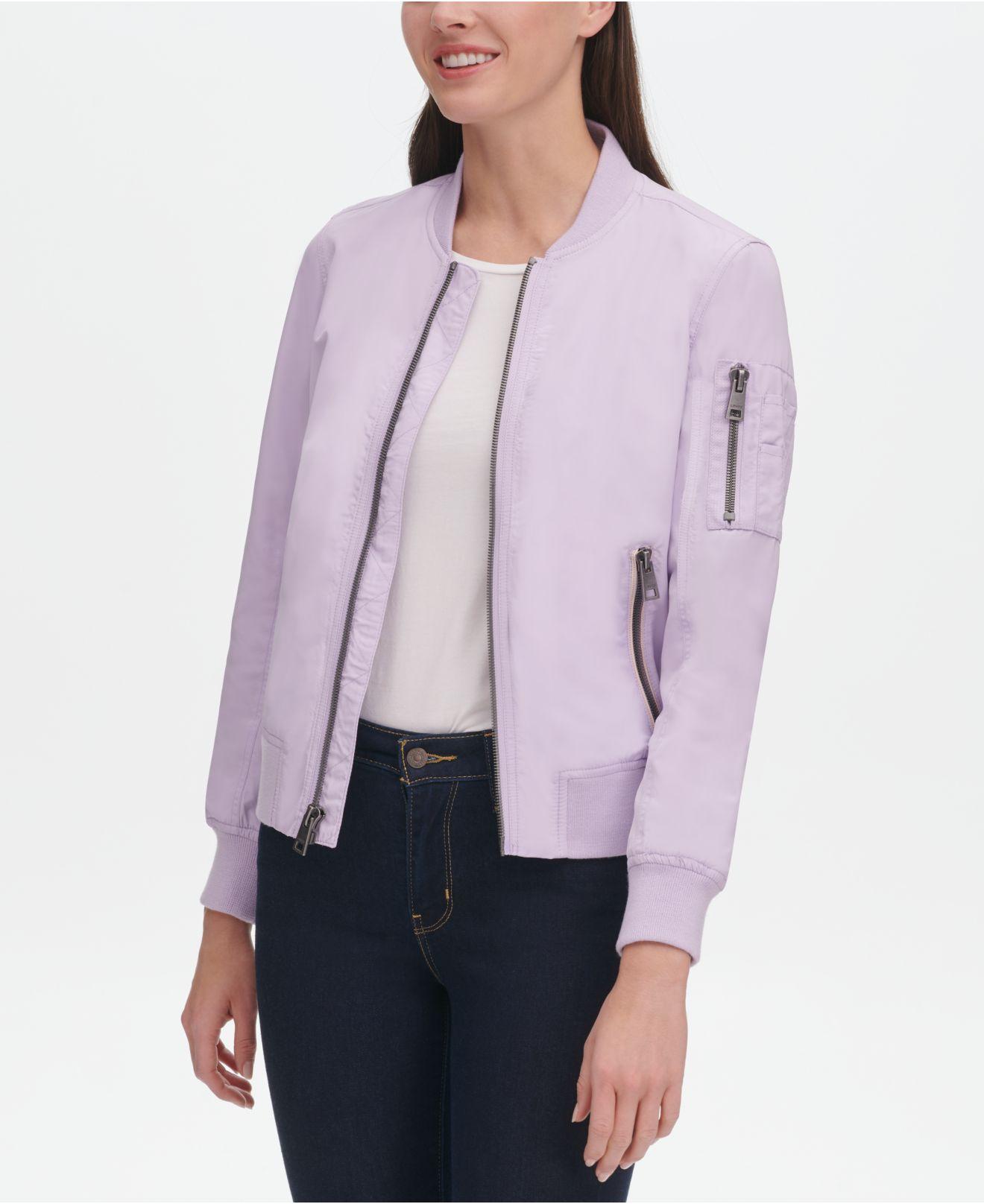 Cotton ® Zip-detail Bomber Jacket 