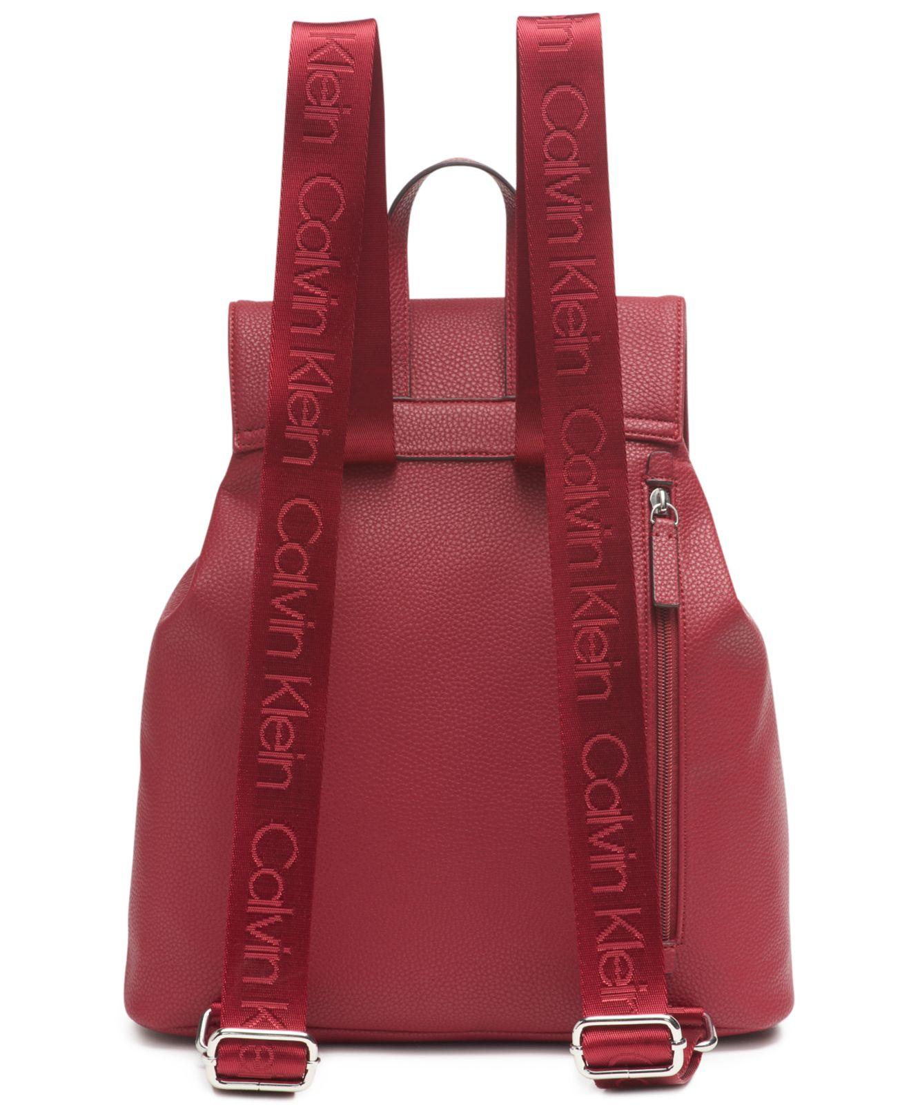 Calvin Klein Hudson Backpack in Red Lyst
