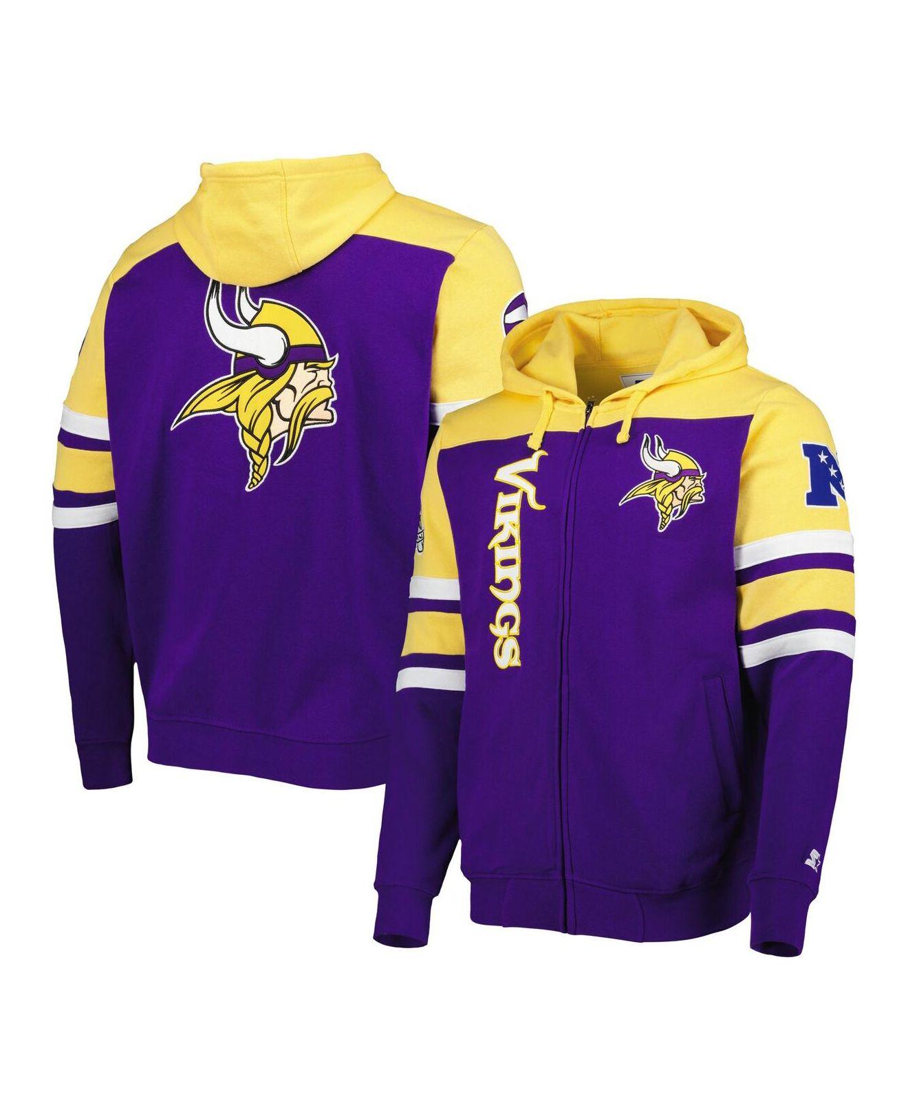 Men's Los Angeles Lakers Starter Purple/Gold The Maximum Hoodie Full-Zip  Jacket