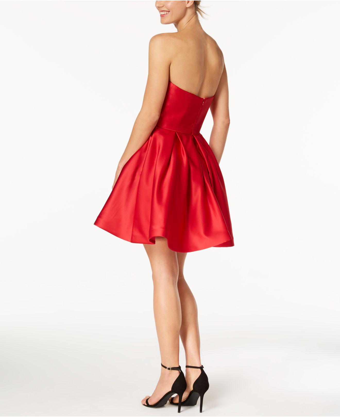 Buy scenestealer Women Red Net Fit and Flare Dress - S Online at Best  Prices in India - JioMart.
