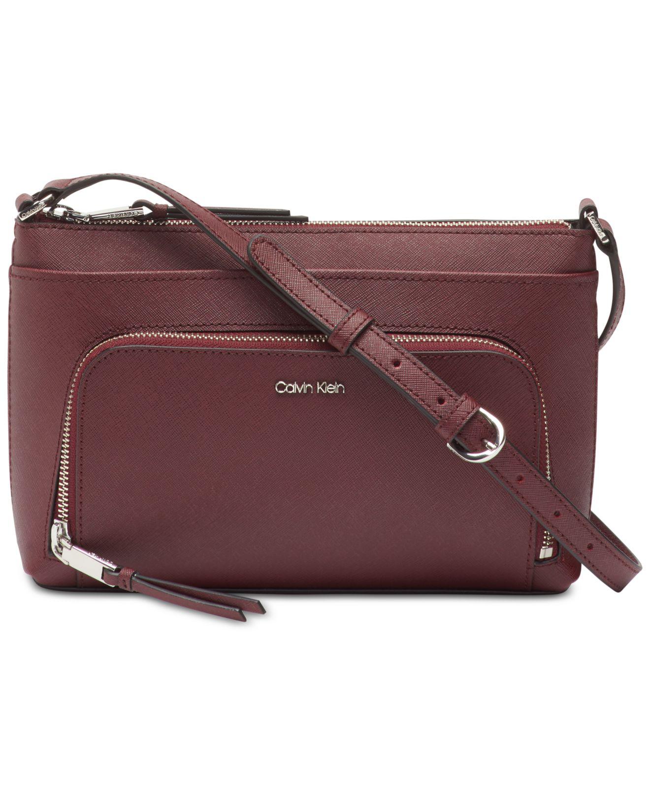 Calvin klein best sale lily leather crossbody