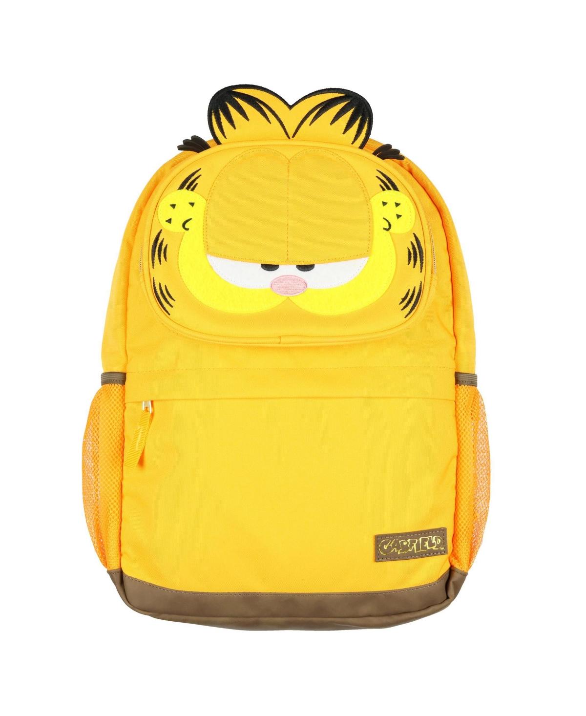 Garfield Backpack 3d Character Orange Tabby Cat School Book Bag in