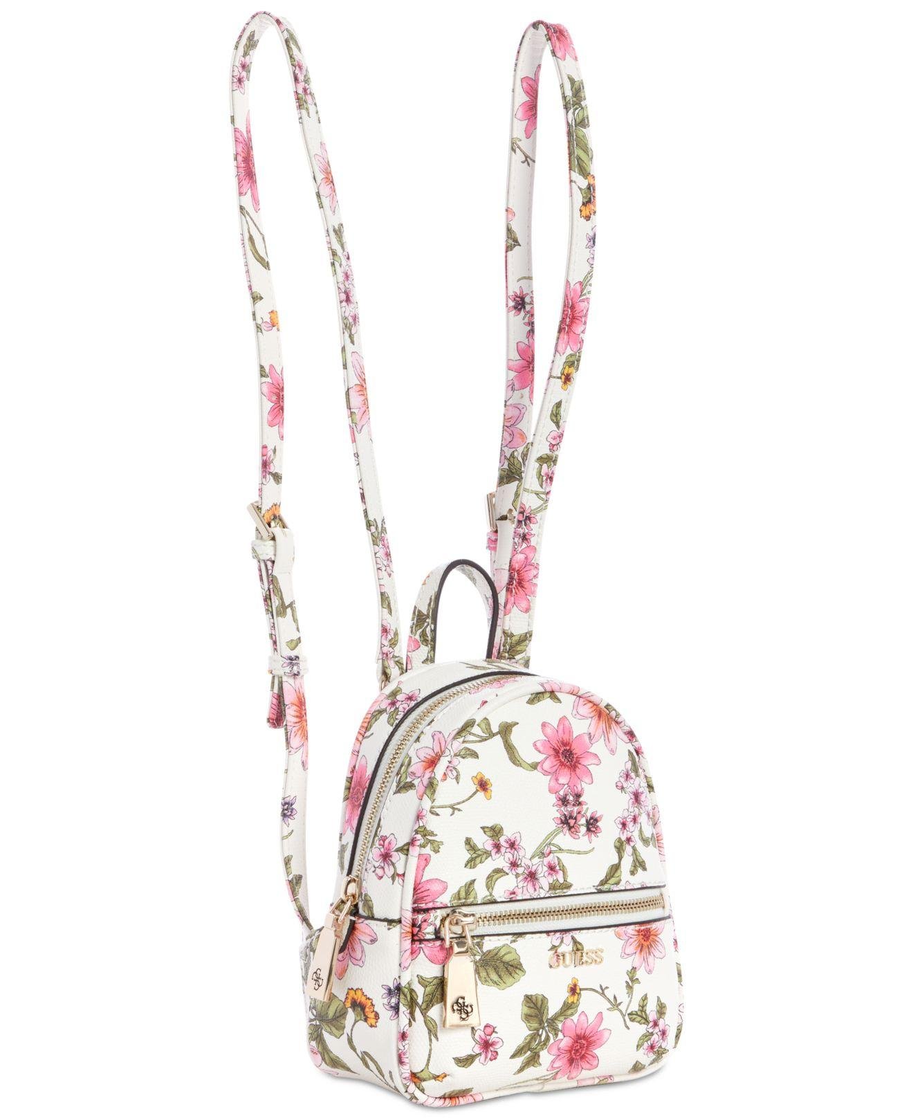 guess backpack with flowers