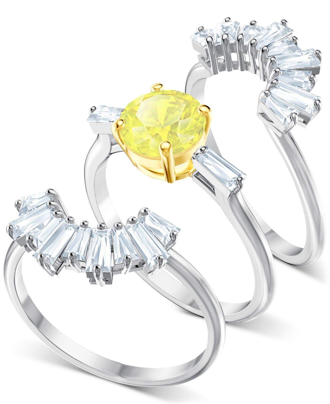 SWAROVSKI　SUNSHINE　RING　イエロー＆クリア　55 Swarovski Sunshine Ring Yellow 2025 | ciclica.eu