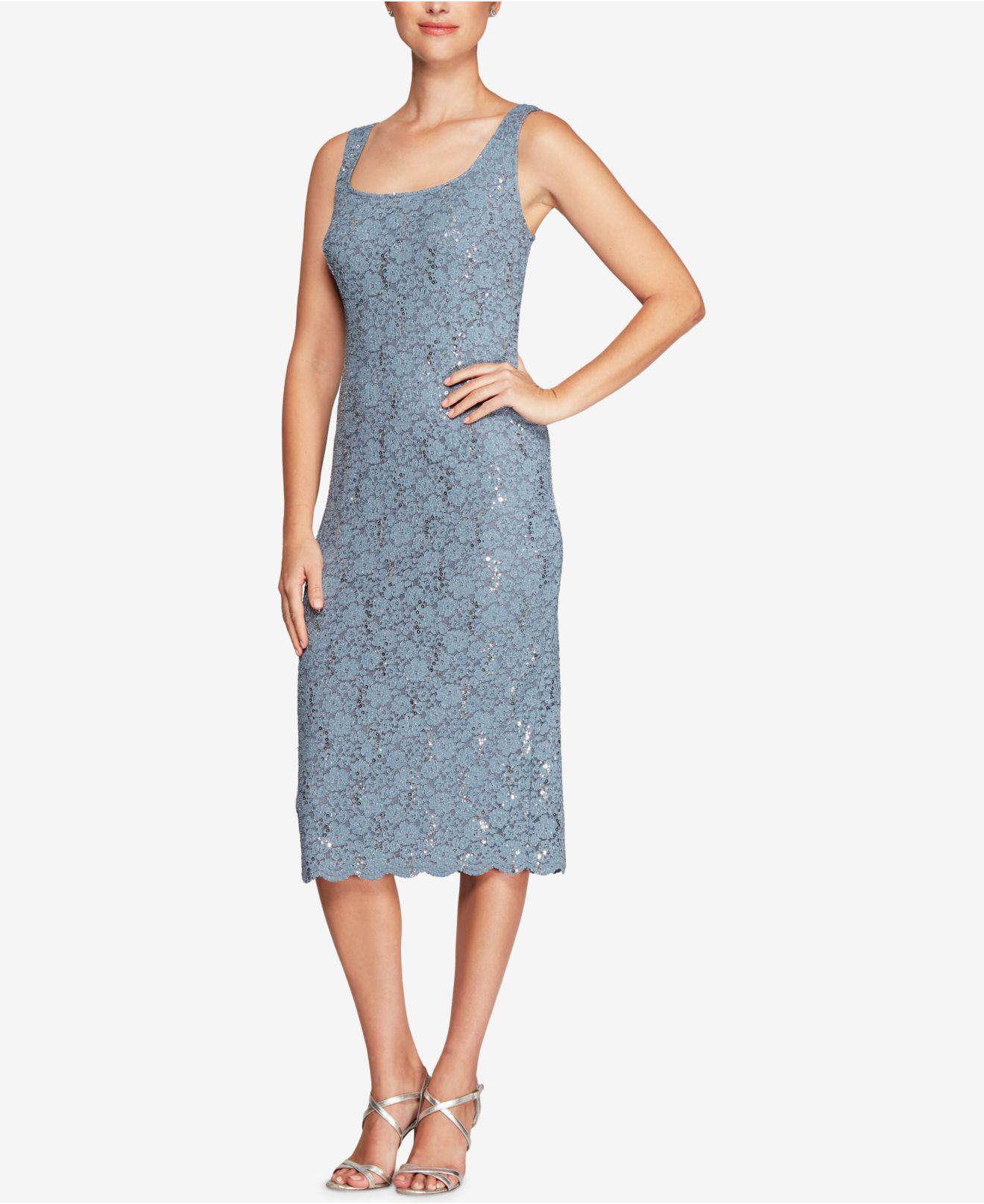 alex evenings lace sheath dress and jacket