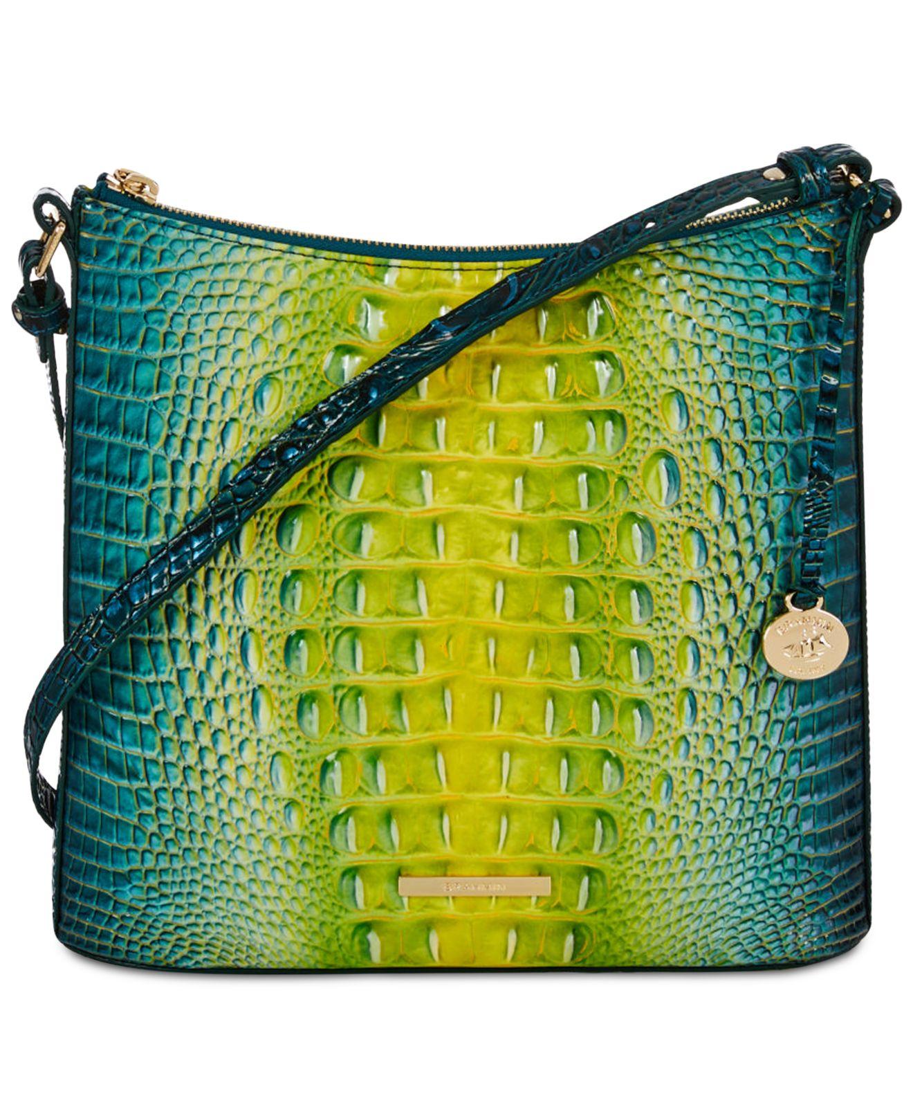 Brahmin Katie Crocodile-Embossed Crossbody Bag