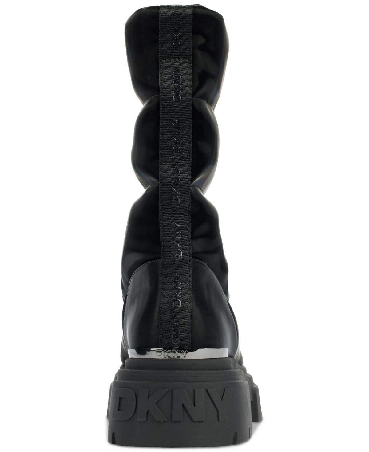 DKNY Fiza Zipper Boots in Black Lyst