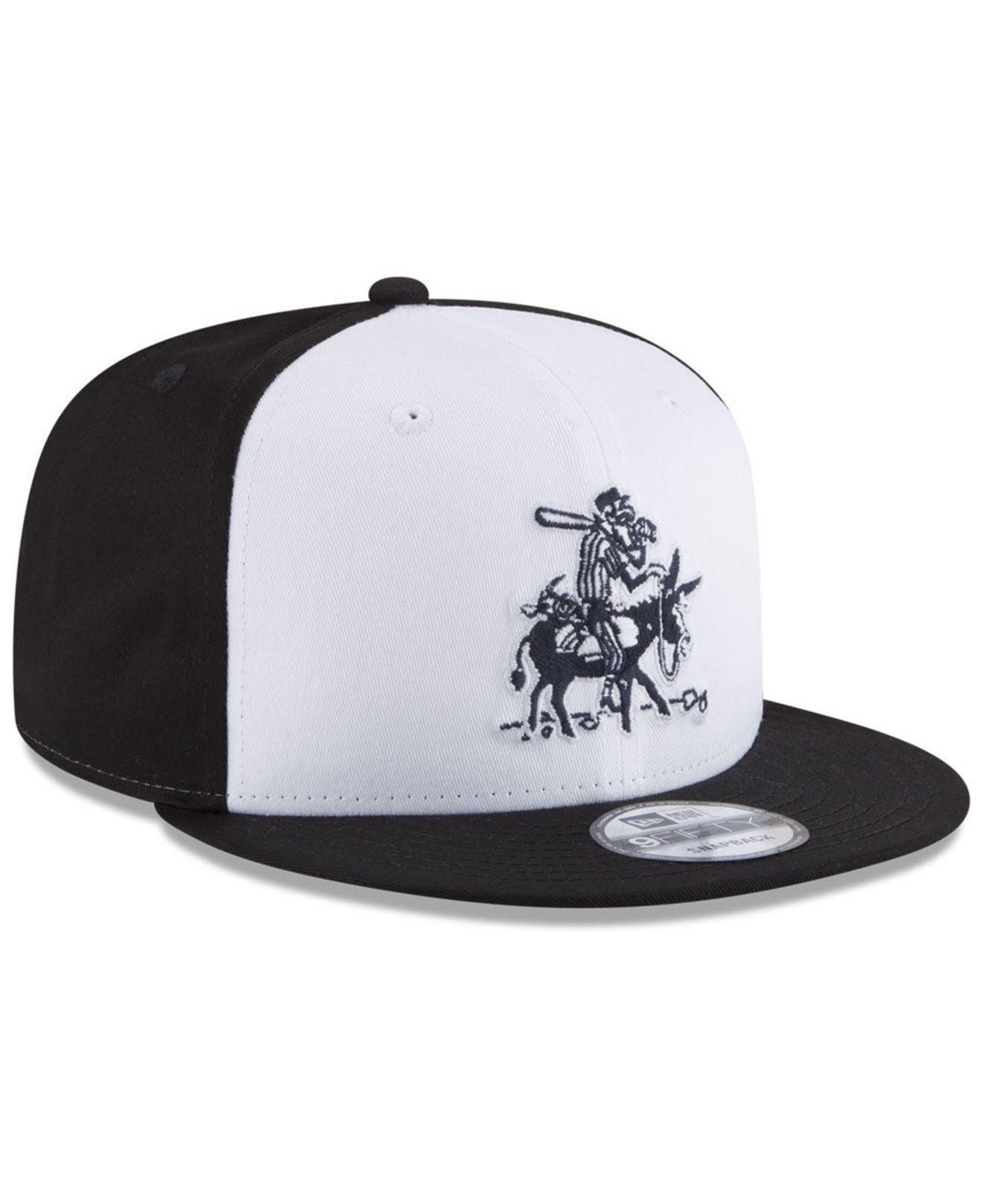 KTZ Cotton Reno Silver Sox Hometown 9fifty Snapback Cap in Black/White