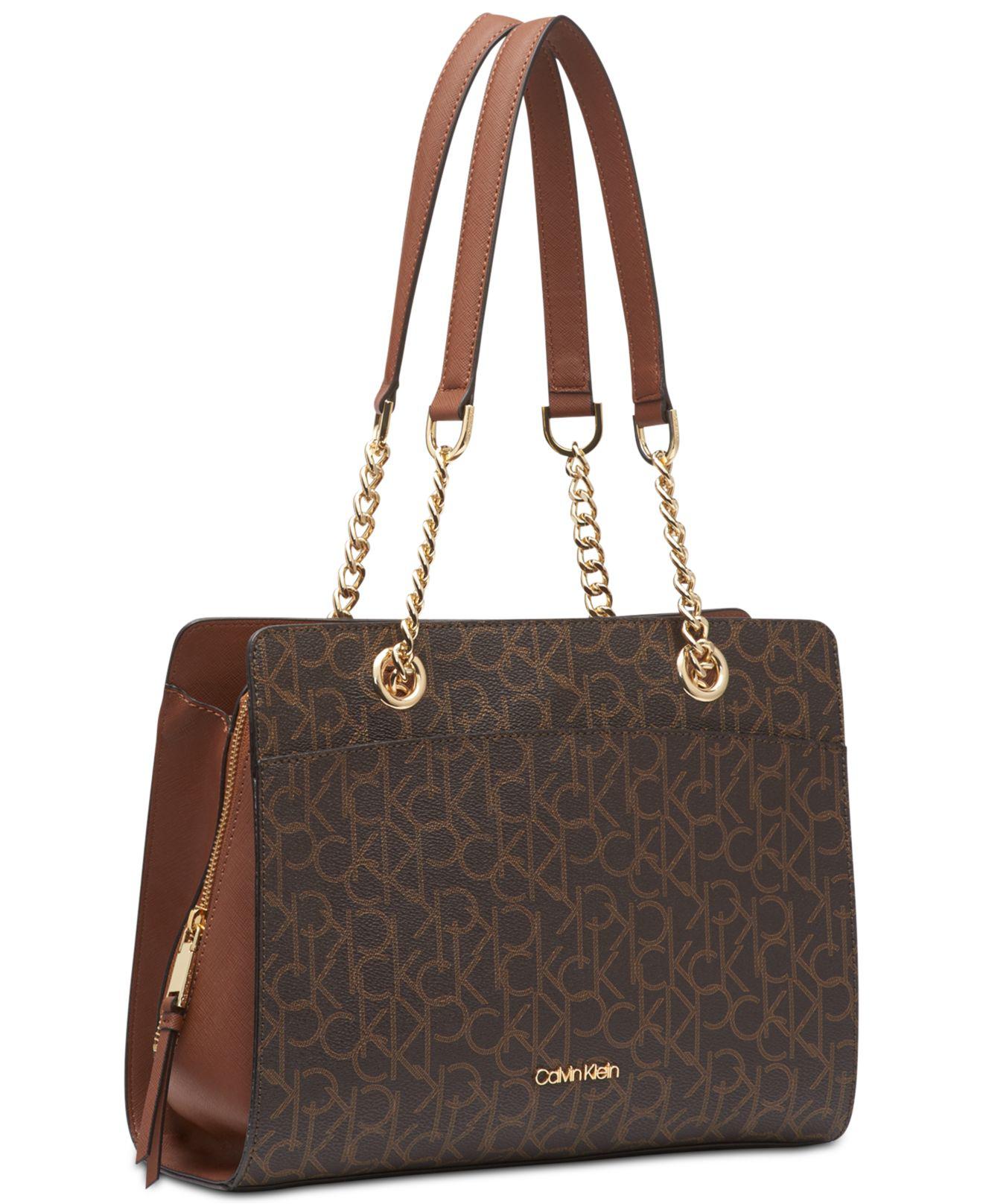 calvin klein signature hayden tote