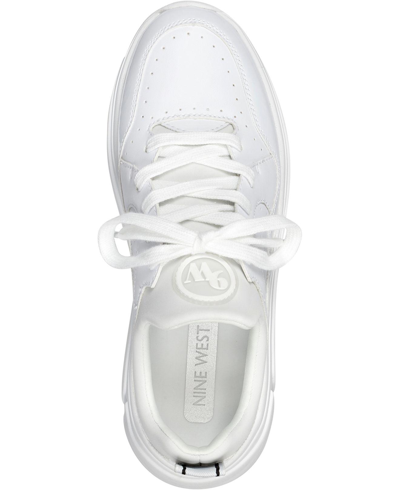 nine west white sneakers