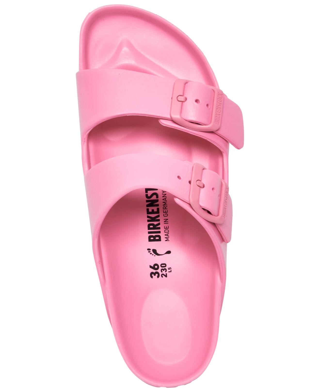Birkenstock Arizona Essentials Sandals From Finish Line in Pink | Lyst