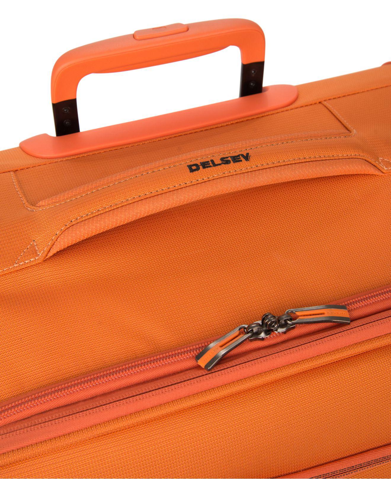 Delsey Hyperlite 2.0 25'' Expanadable Spinner Suitcase in Orange Lyst