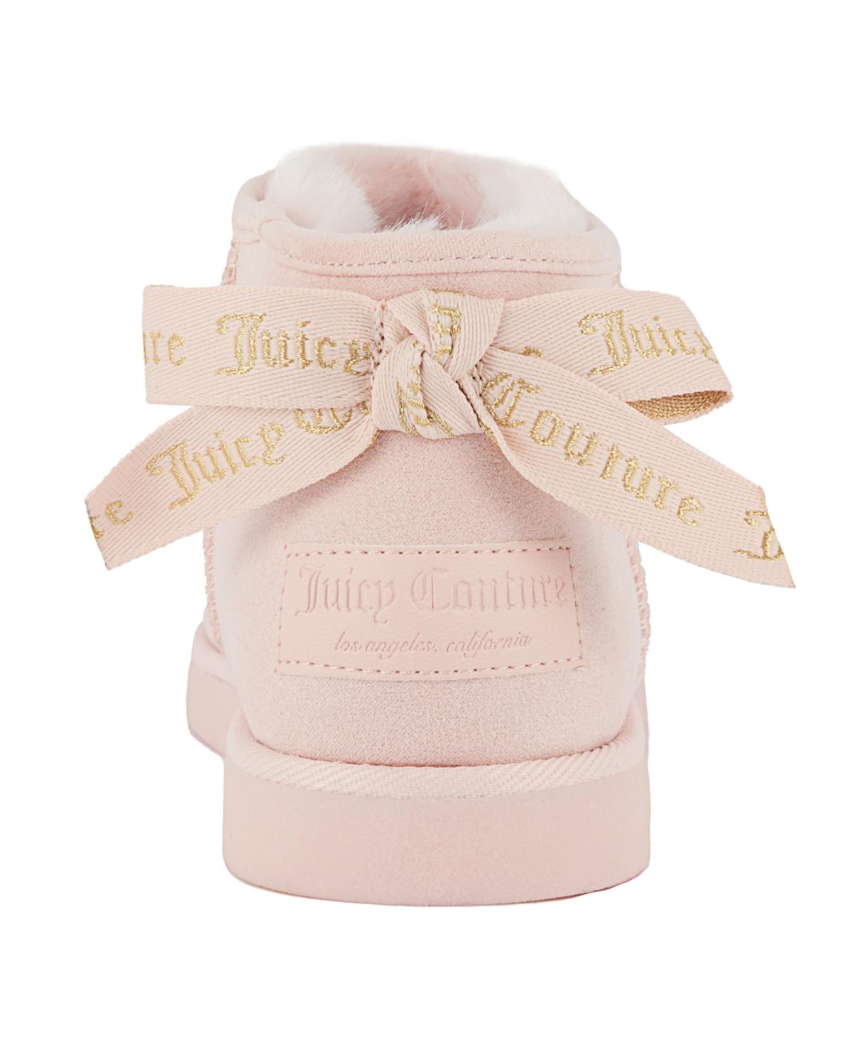 juicy couture pink boots with bow