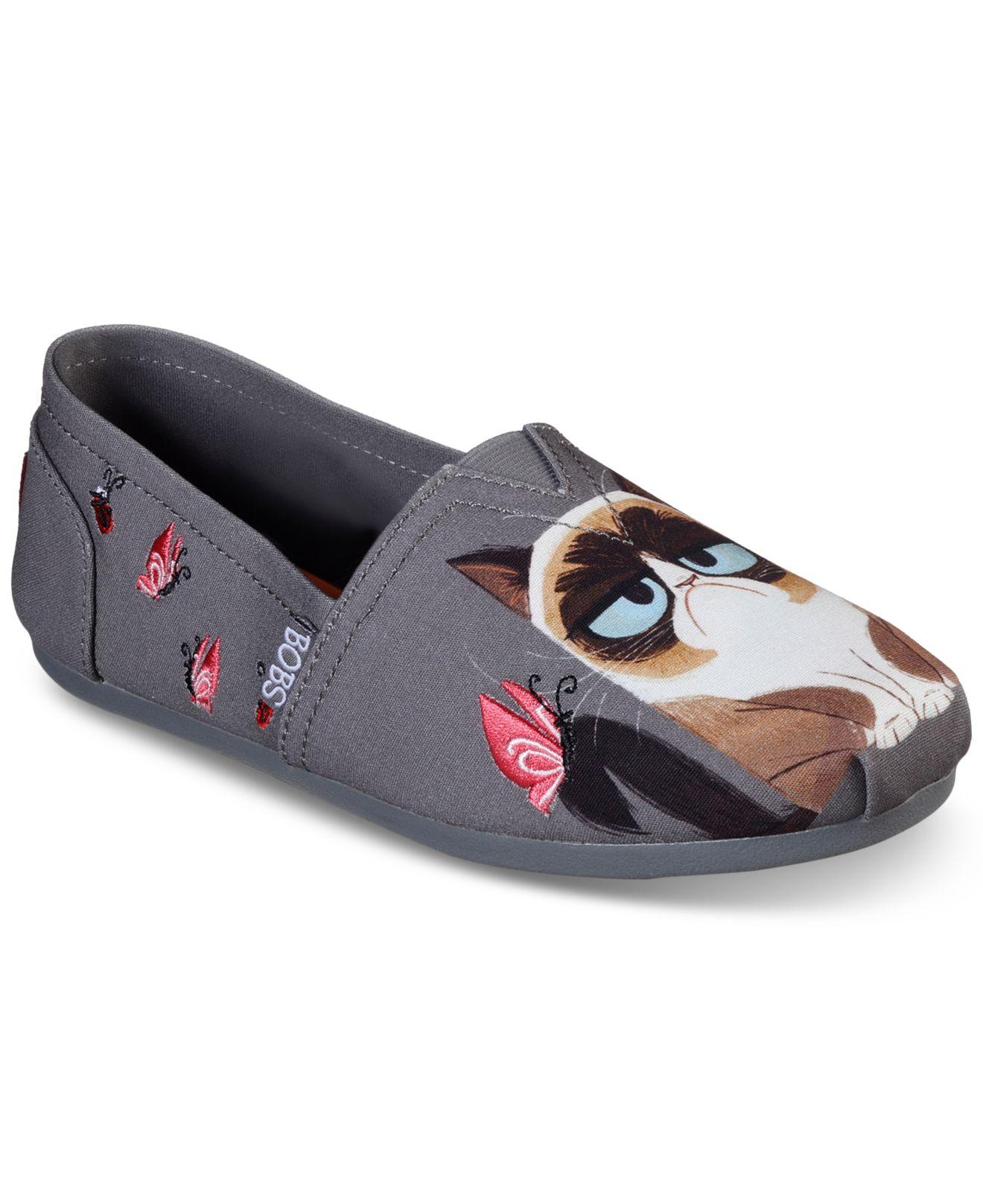 grumpy cat slippers skechers