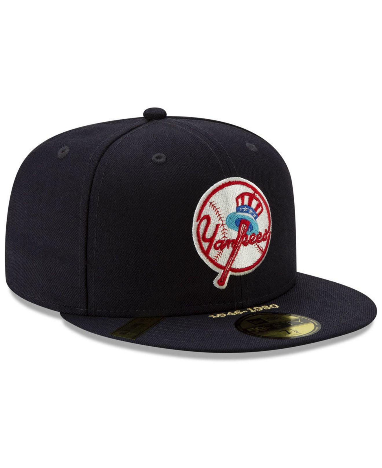 Ktz Wool New York Yankees Timeline Collection 59fifty Fitted Cap In Navy Red Blue For Men Lyst
