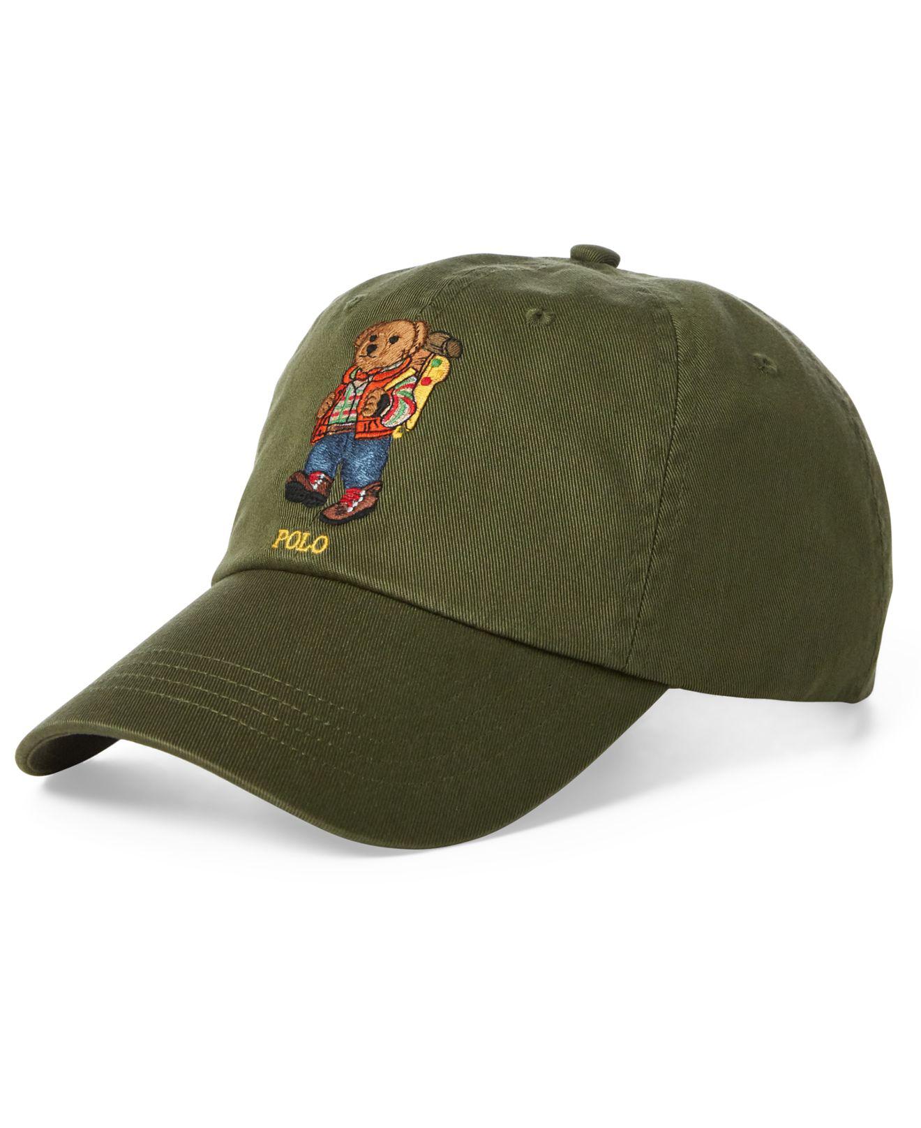 olive green polo hat