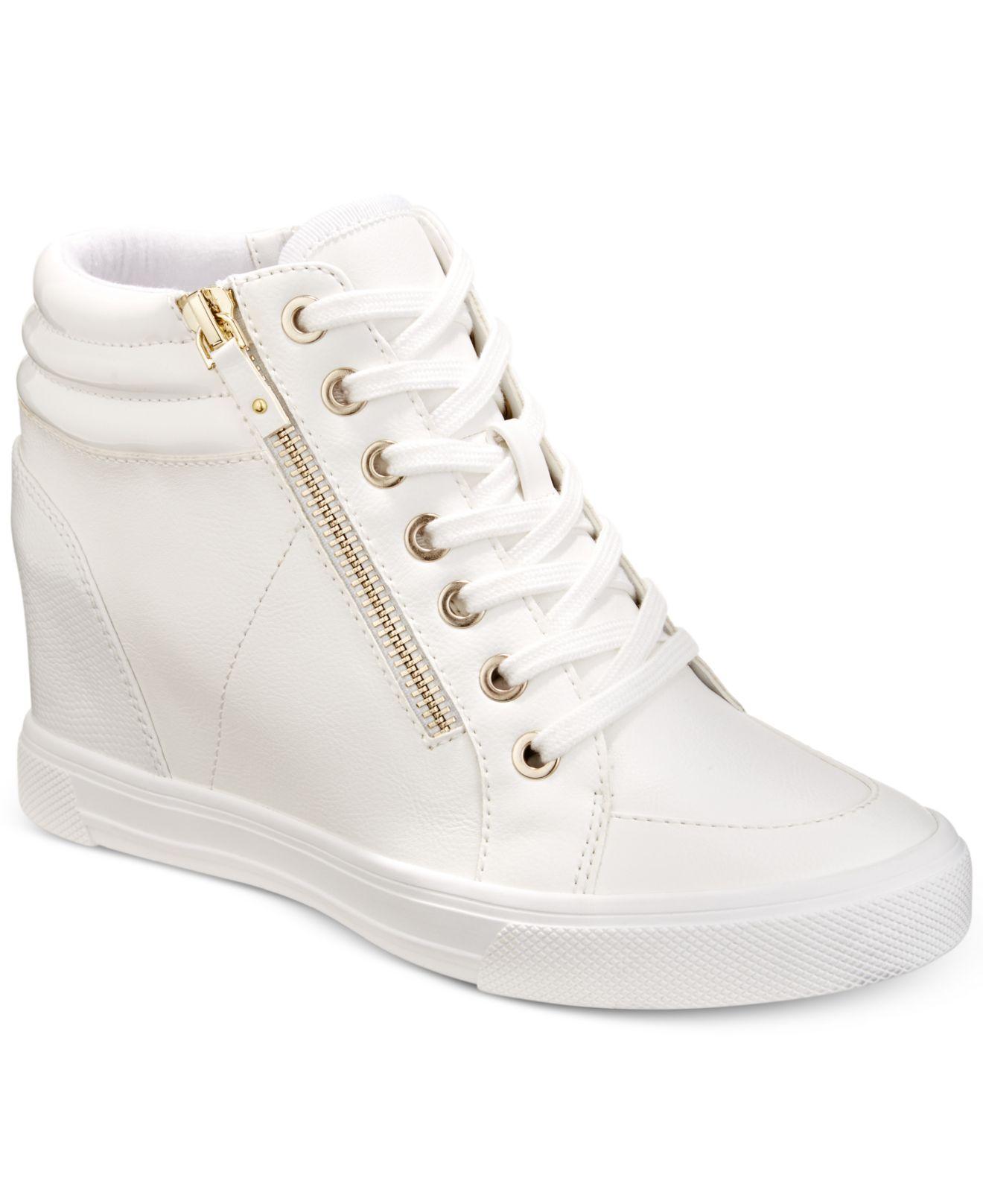 ALDO Kaia Wedge Sneakers White | Lyst