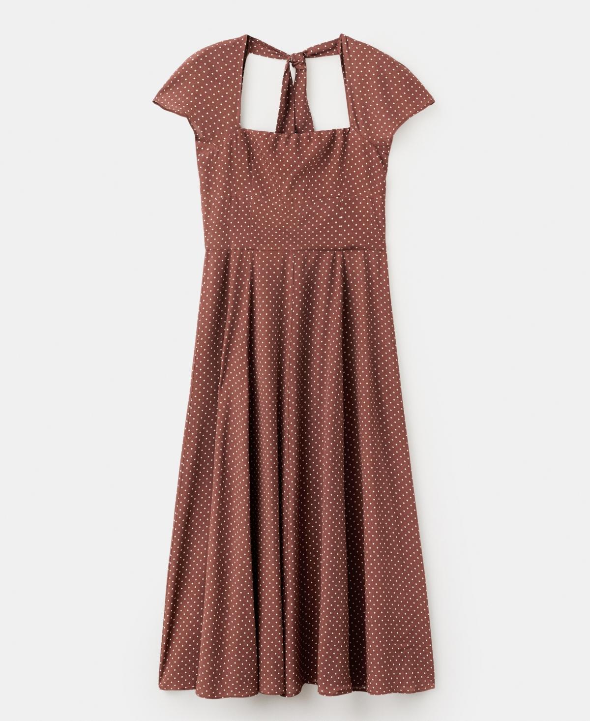 sachin and babi light blue dress VILA tiered halter neck maxi dress in chocolate brown polka dot