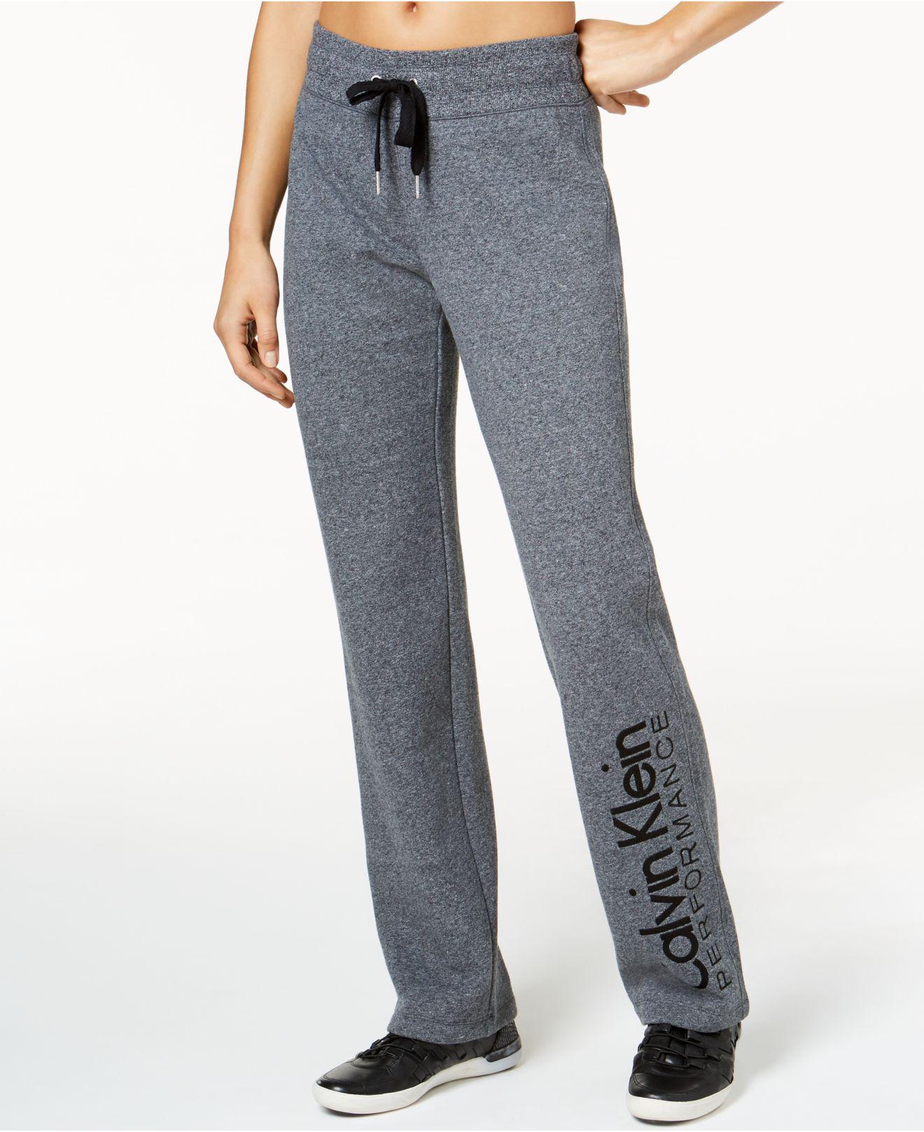 calvin klein fleece joggers womens