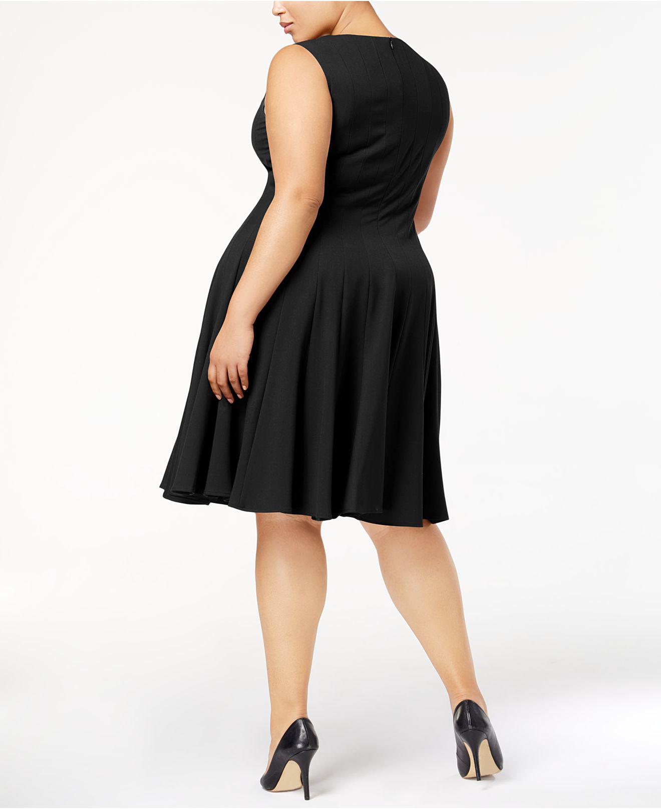 black spandex dress plus size